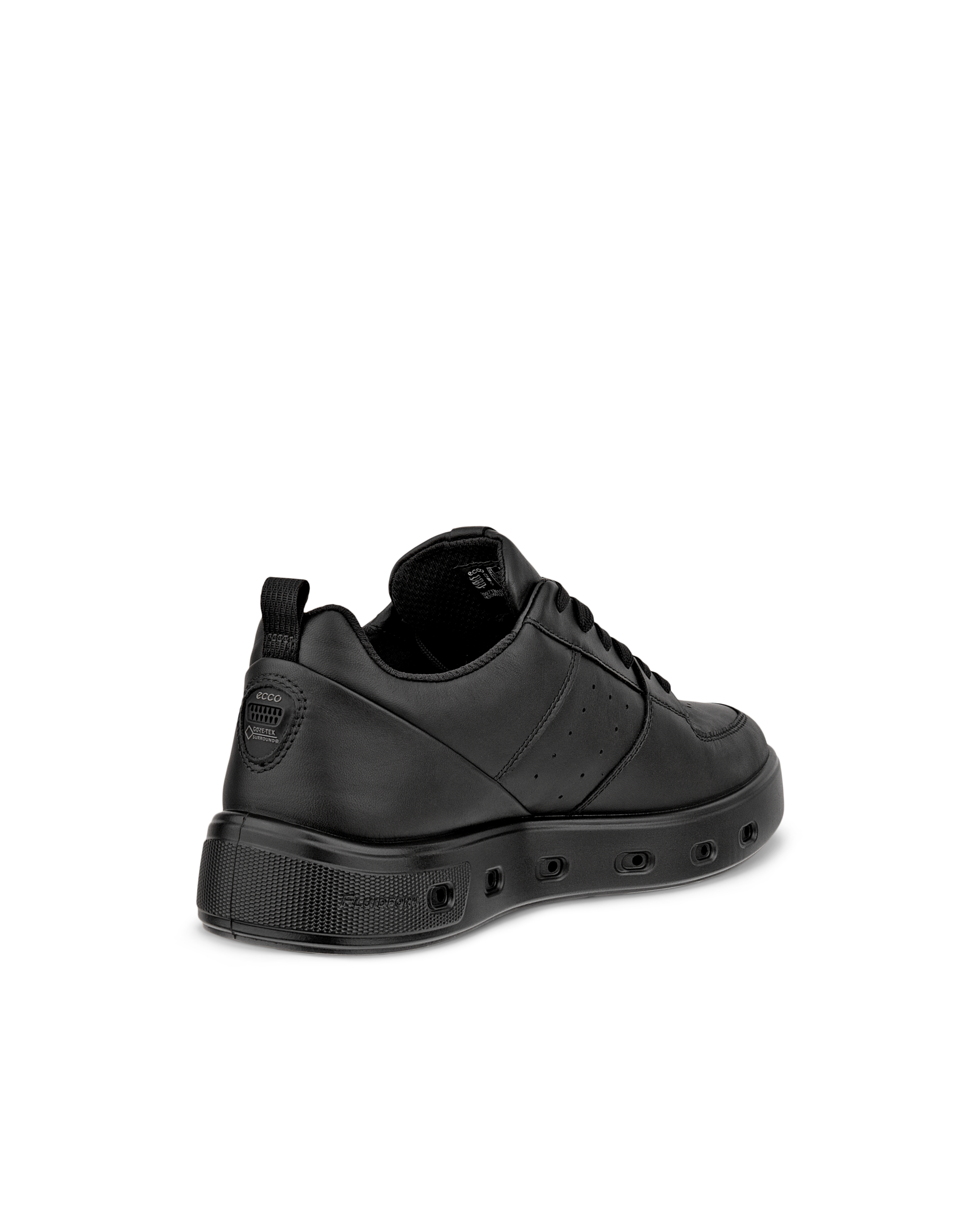 ECCO® Street 720 Gore-Tex sneakers i læder til damer - Sort - Back