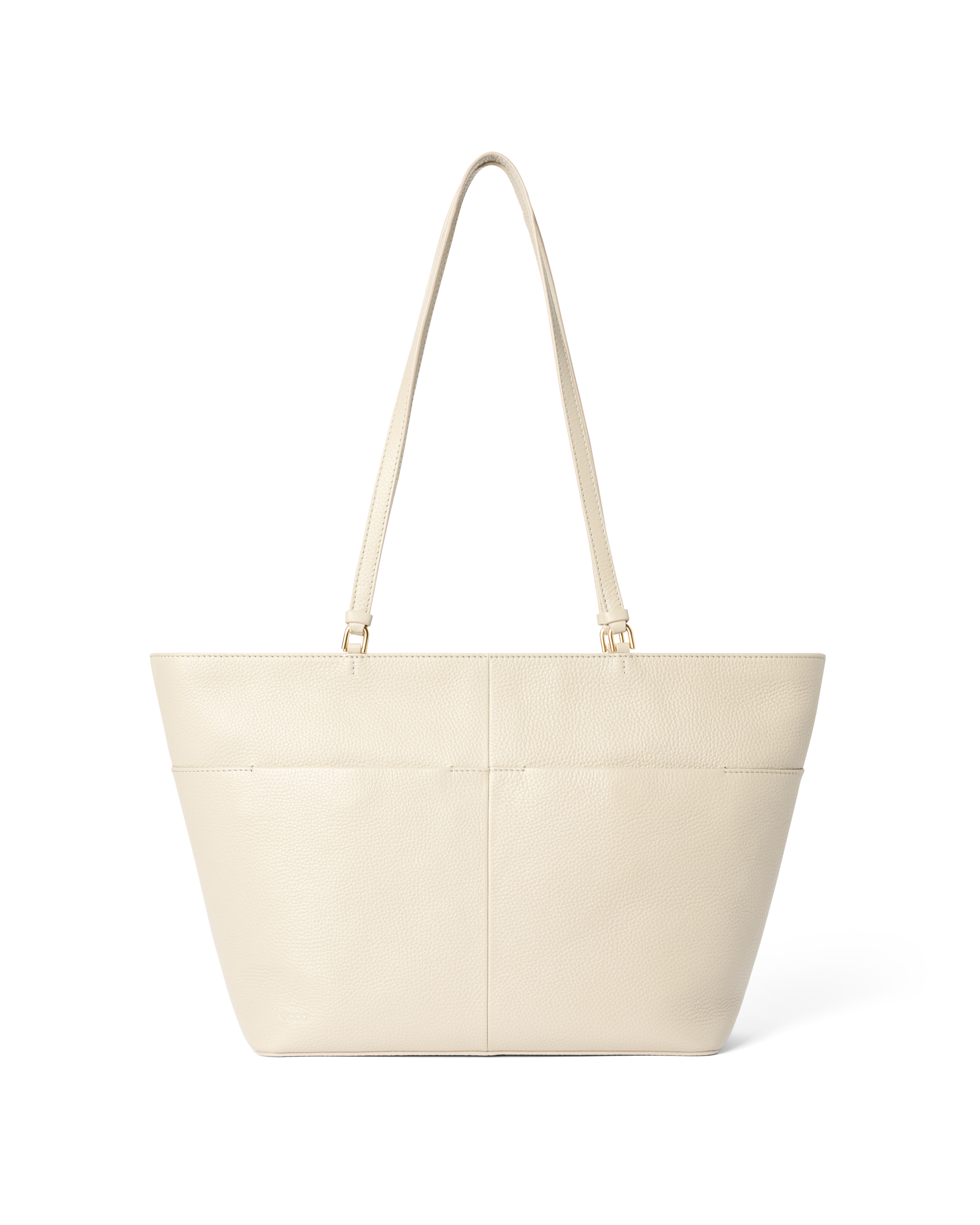 ECCO Essential Tote EW - Women's Leather Tote Bag - Beige