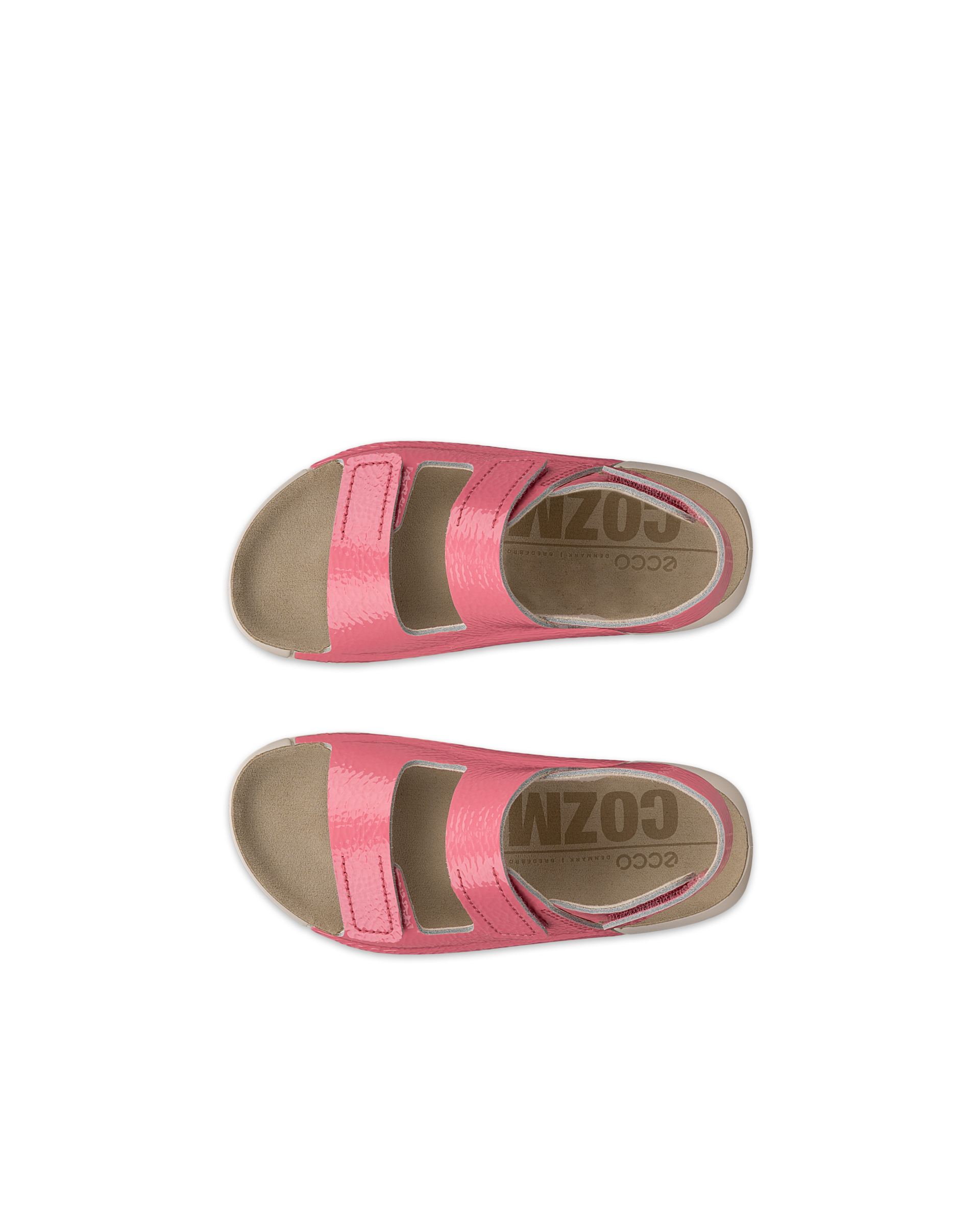 ECCO® Cozmo odinės basutės su dviem dirželiais vaikams - Rožinė - Top left pair