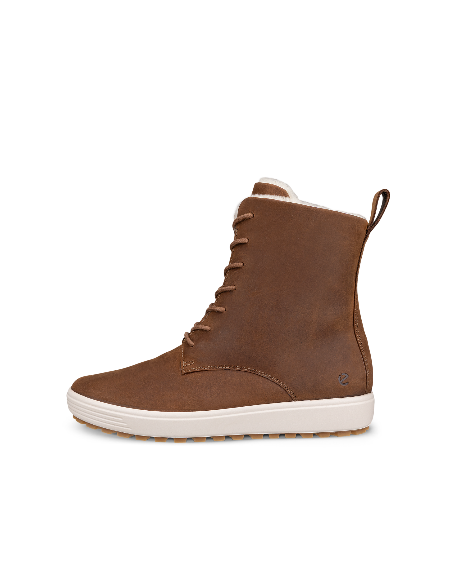 ECCO SOFT 7 TRED - Women's Nubuck Mid-Cut Boot - Brown - 8-8.5