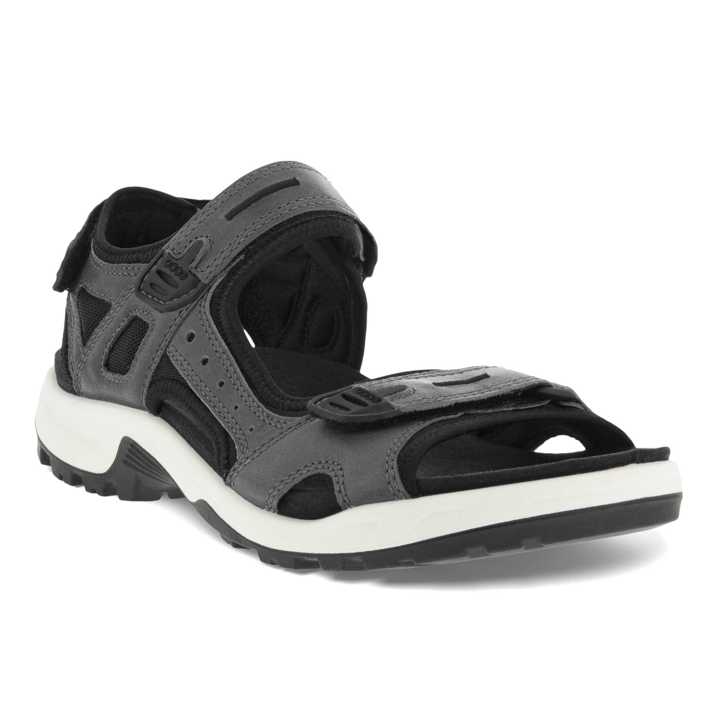 ECCO Offroad Upcycle Editions メンズ レザーハイキングサンダル - グレー - Main