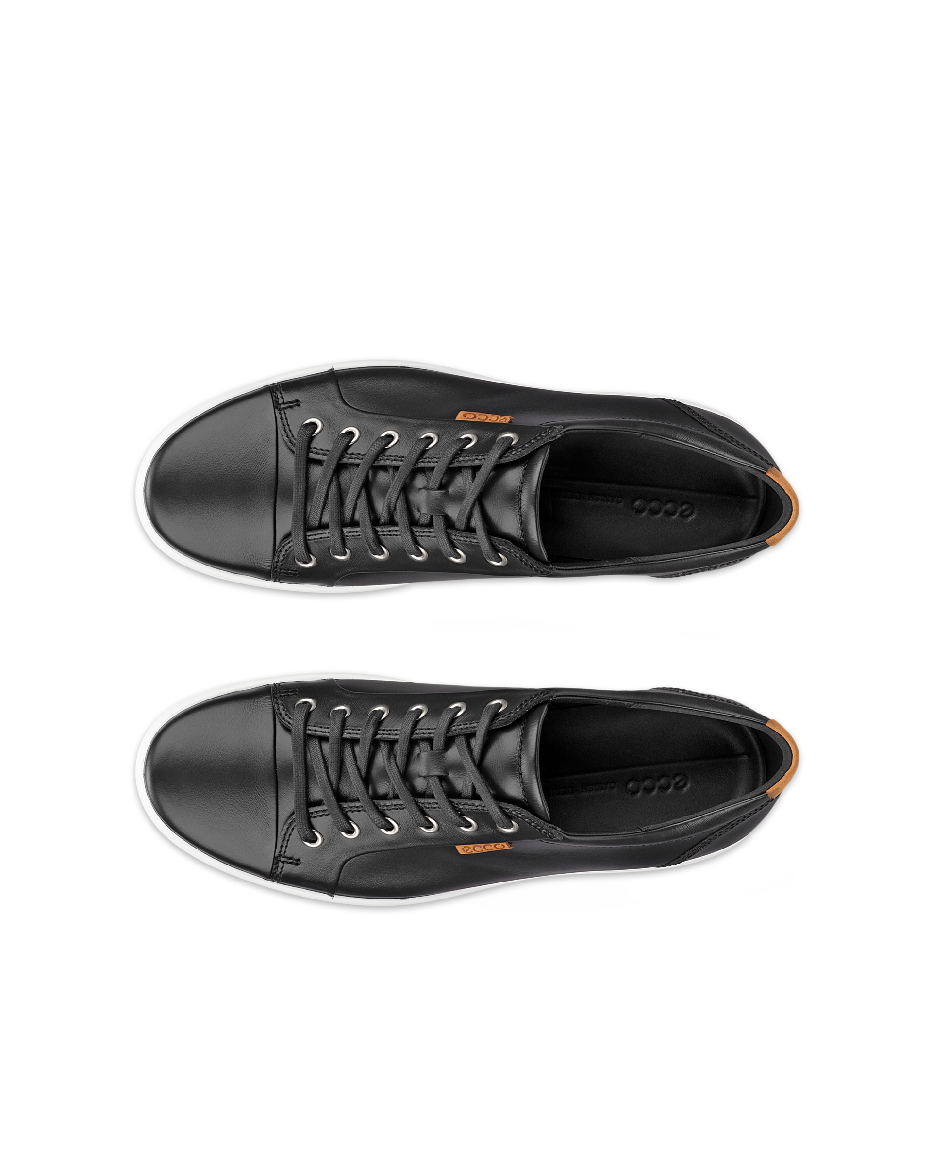 ECCO® Soft 7 Herren Ledersneaker - Schwarz - Top left pair