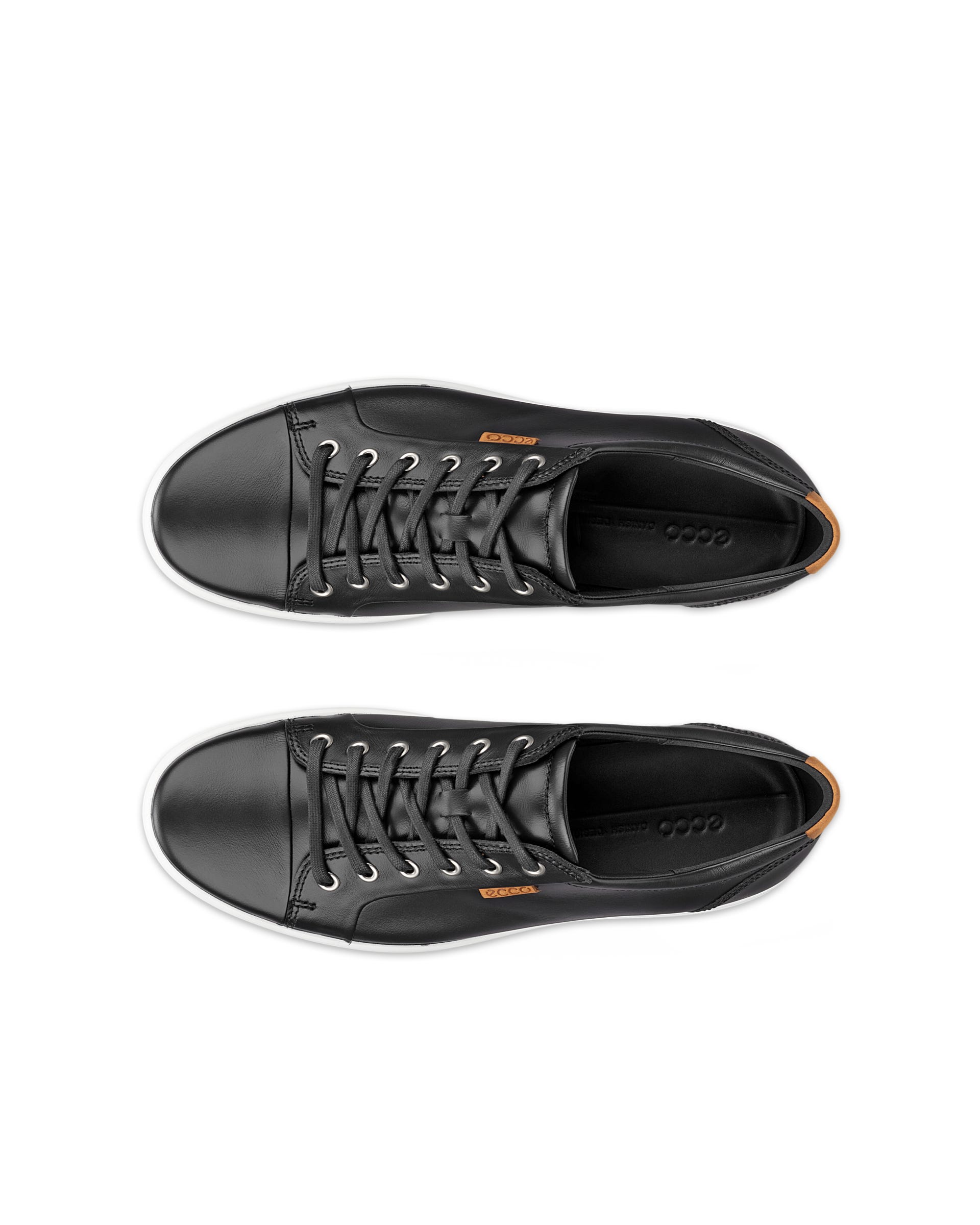 ECCO® Soft 7 Skinnsneaker herr - Svart - Top left pair