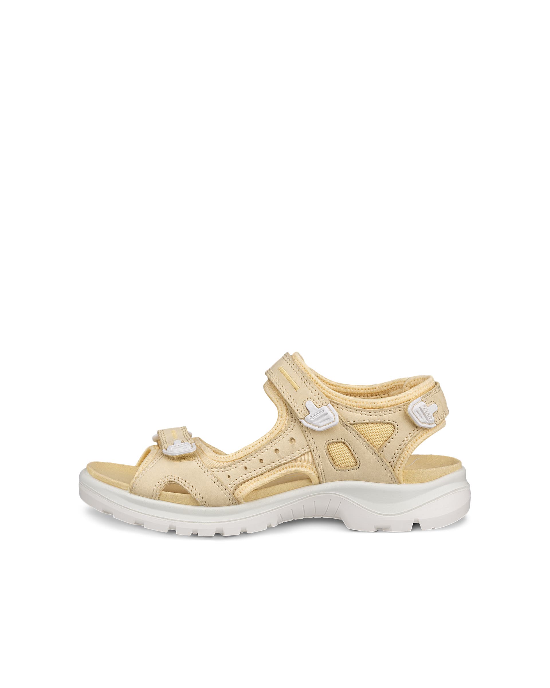 Women's ECCO® Offroad Nubuck Hiking Sandal - Yellow - Outside