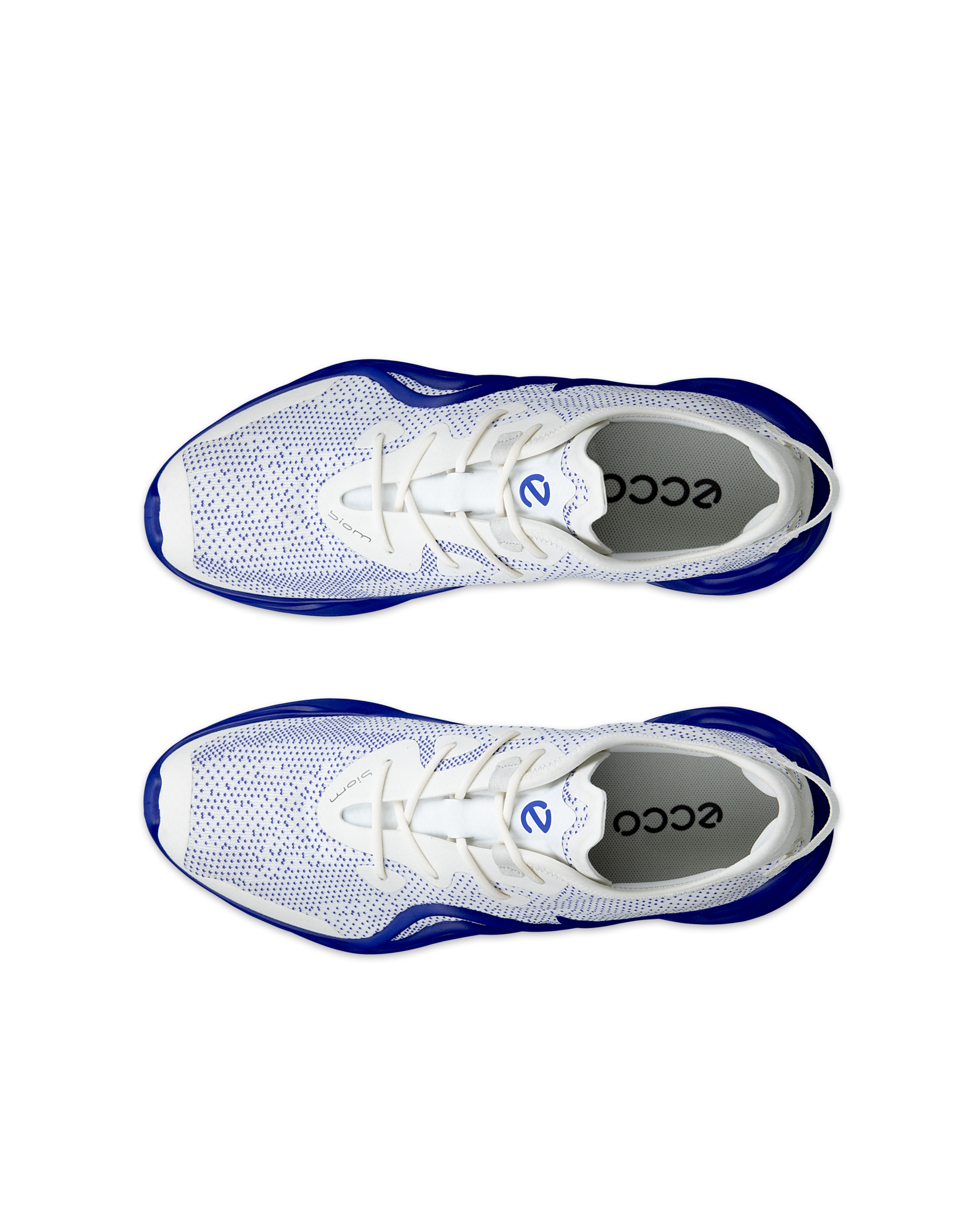 Men's ECCO Biom Infinite Textile Sneaker - Blue - Top left pair