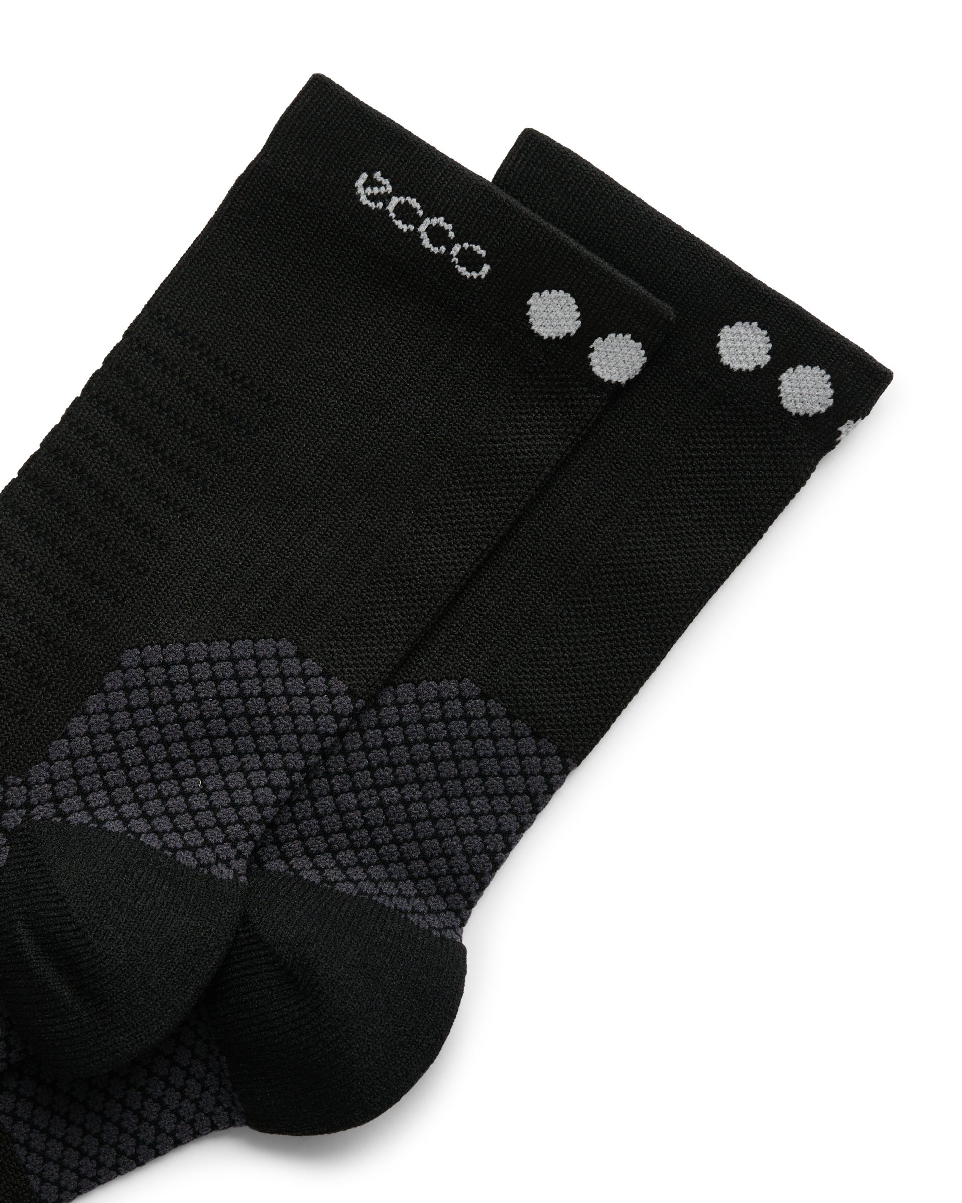 ECCO Tour Lite crew sock - Black - Detail-1