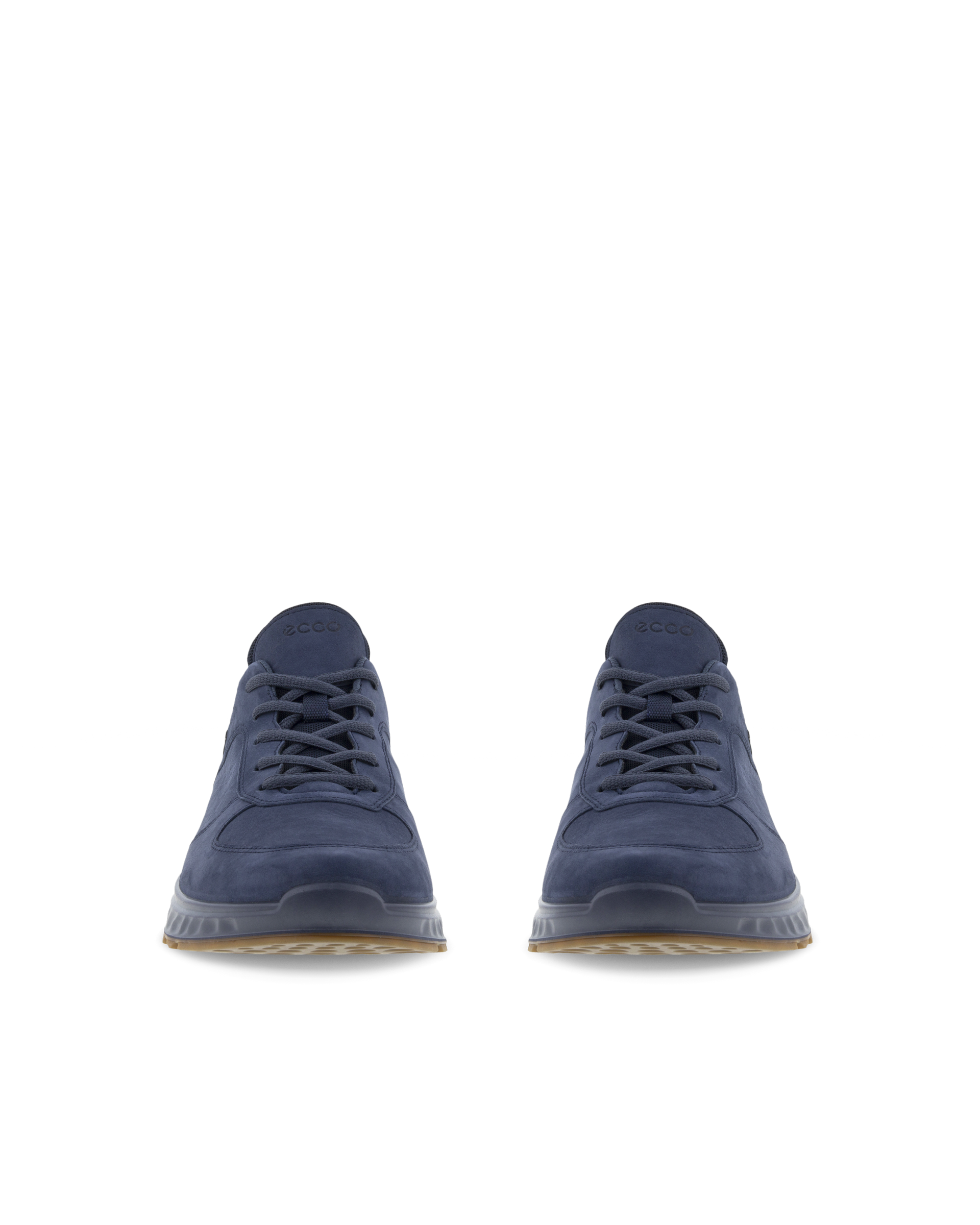 ECCO® Exostride nubuko odos sportbačiai žygiams su „Gore-Tex“ vyrams - Mėlyna - Front pair