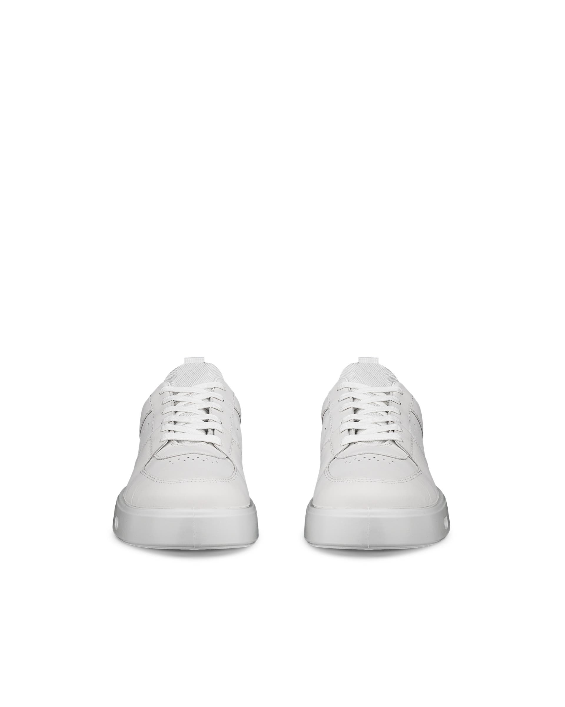 Men's ECCO® Street 720 Leather Gore-Tex Trainer - White - Front pair