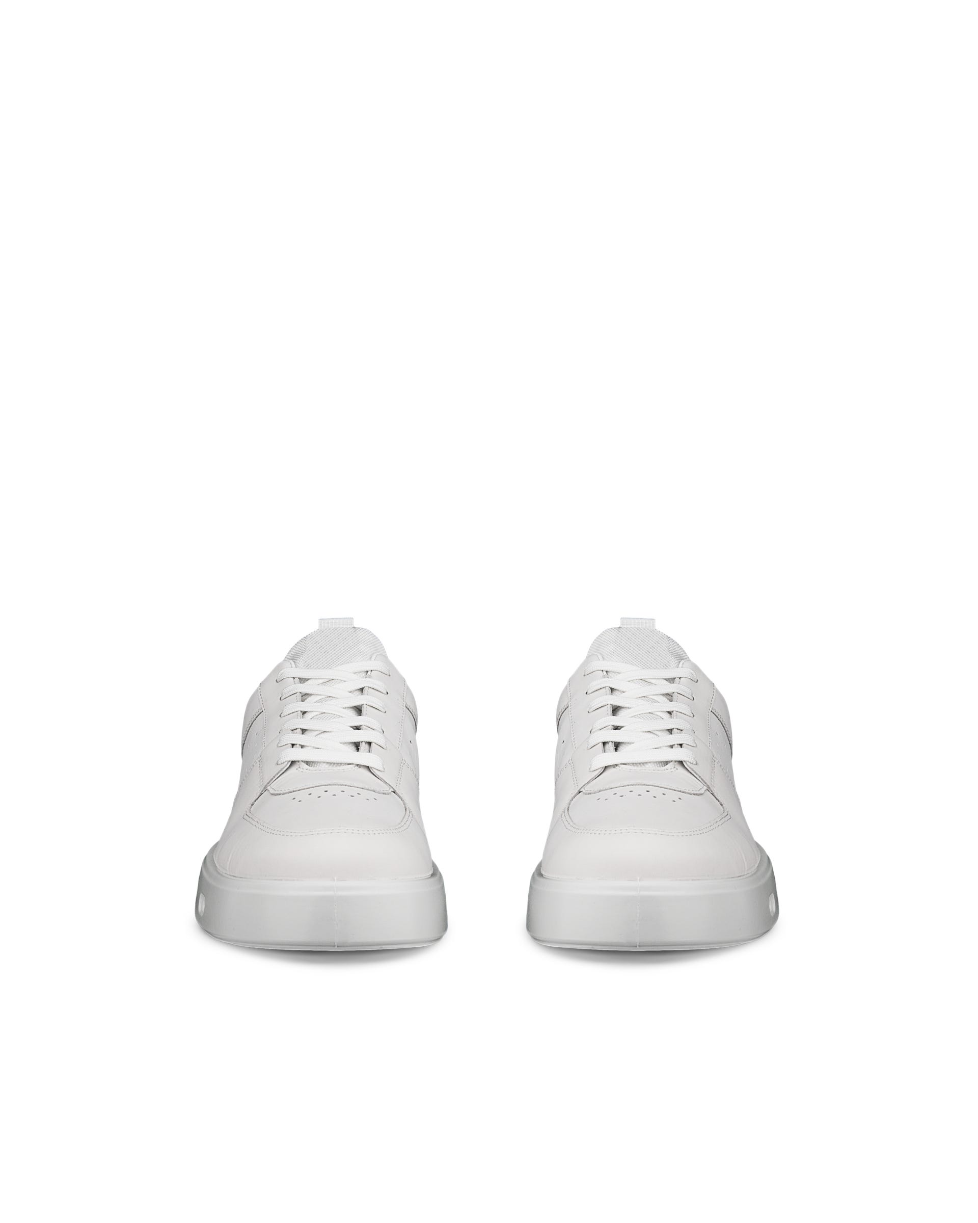 Men's ECCO® Street 720 Leather Gore-Tex Trainer - White - Front pair