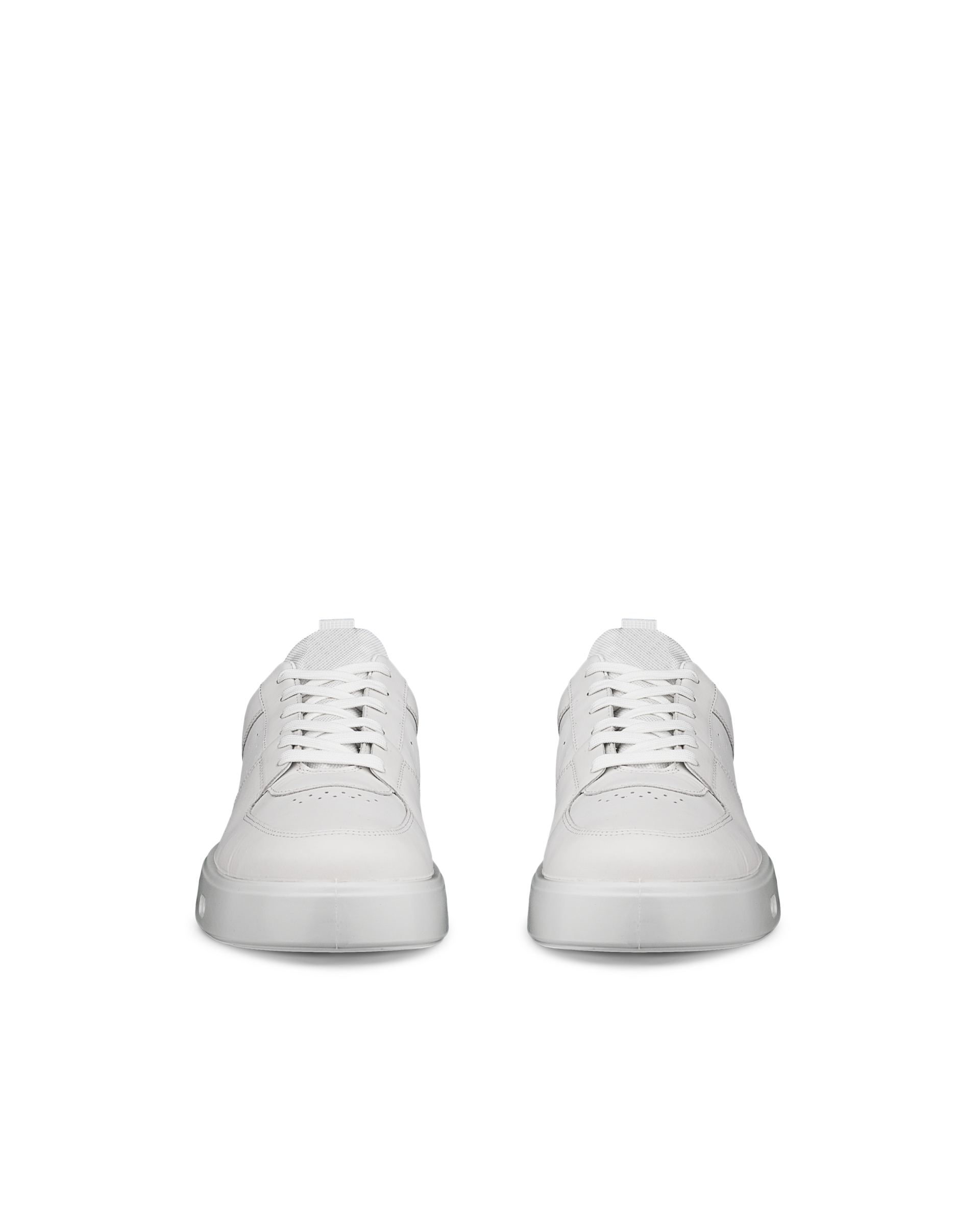 ECCO® Street 720 baskets en cuir Gore-Tex pour homme - Blanc - Front pair