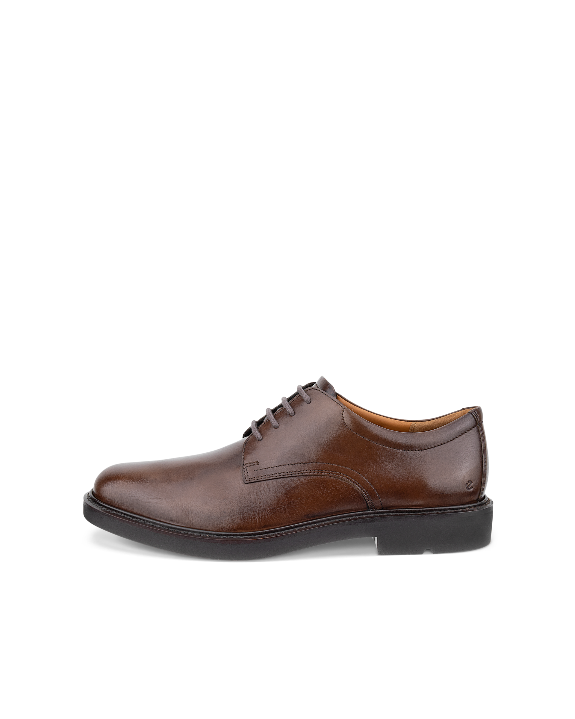 Men's ECCO® Metropole London Leather Derby Shoe - Brown - Outside