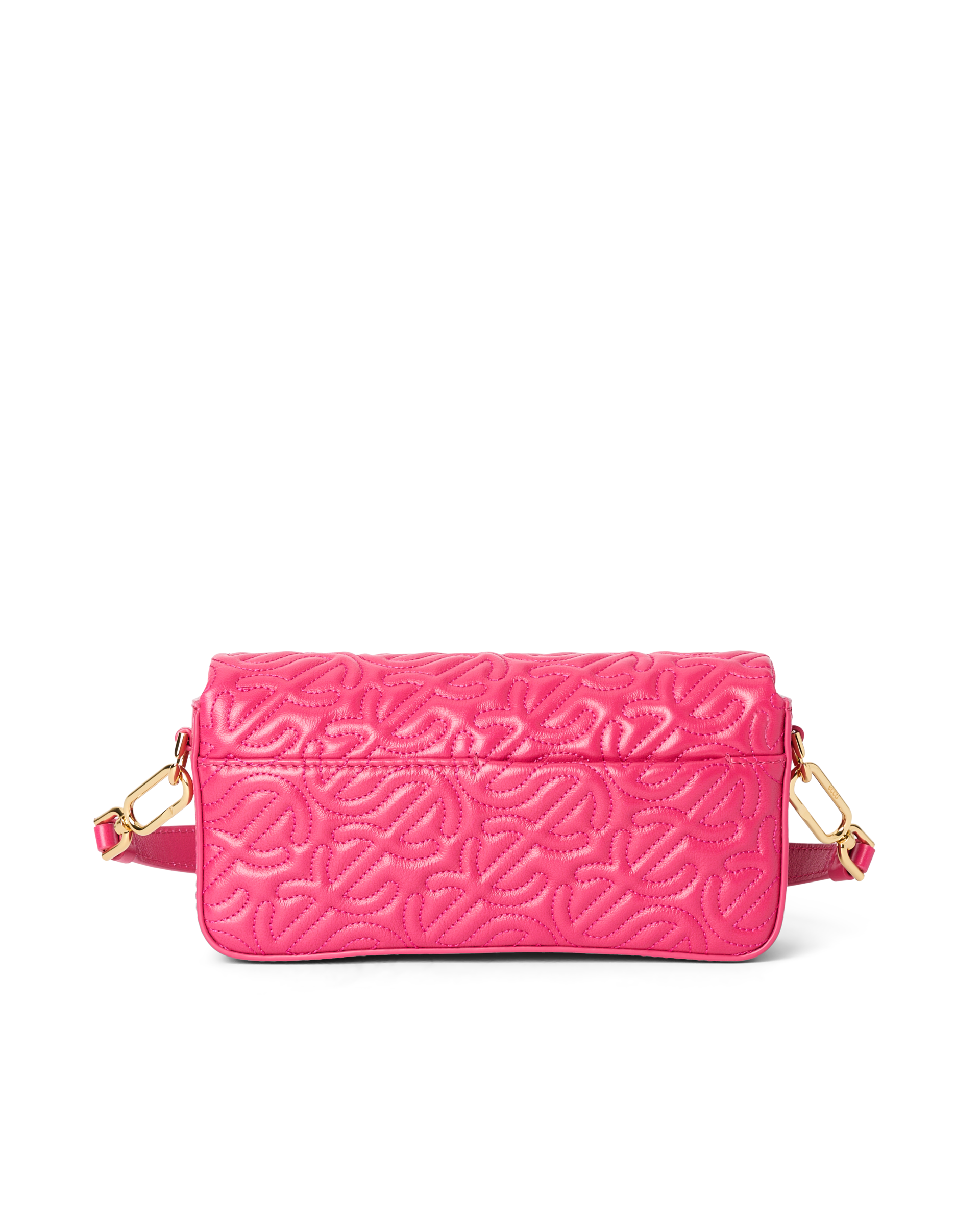 ECCO Pinch Small Quilted Wave レザーショルダーバッグ | ピンク