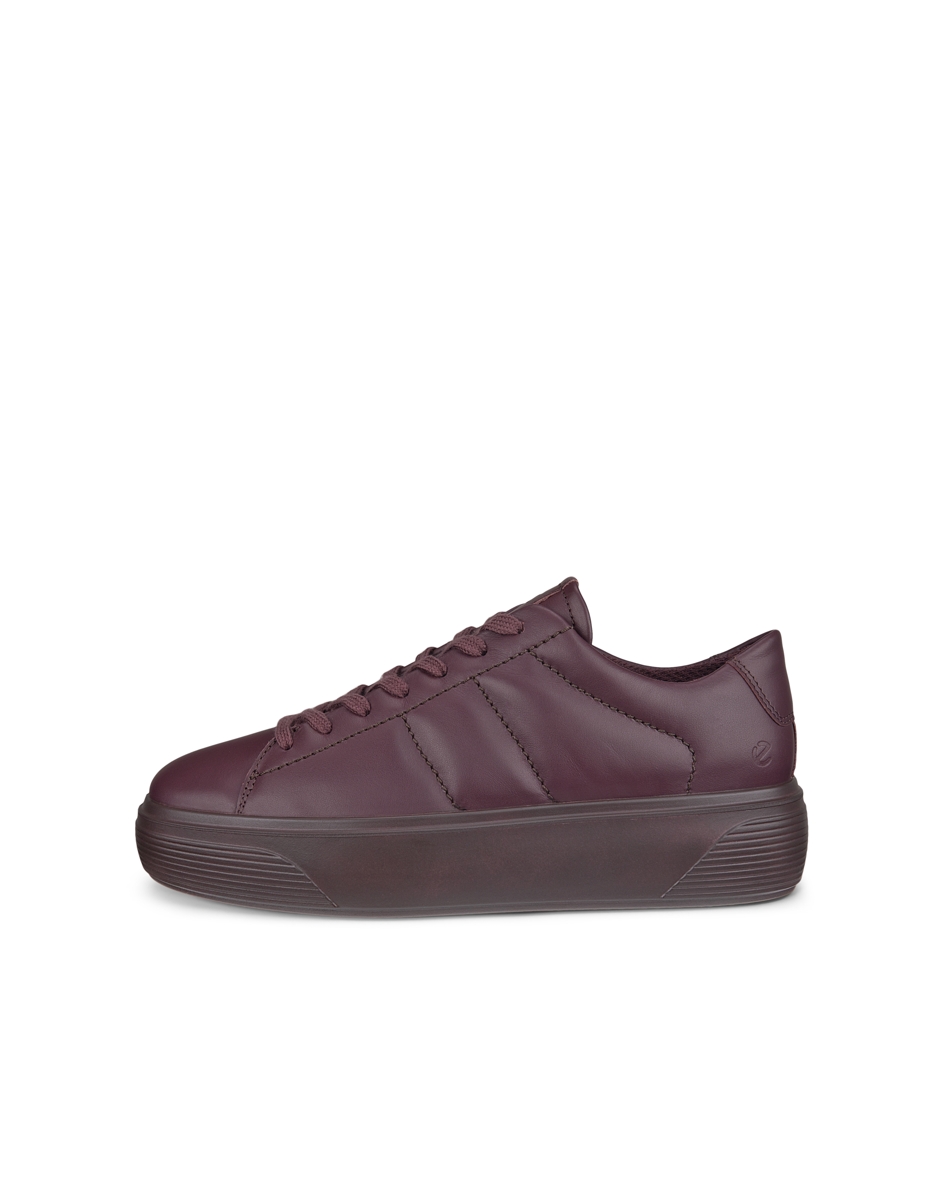 ECCO Street Platform ウィメンズ レザープラットフォームスニーカー - パープル - Outside