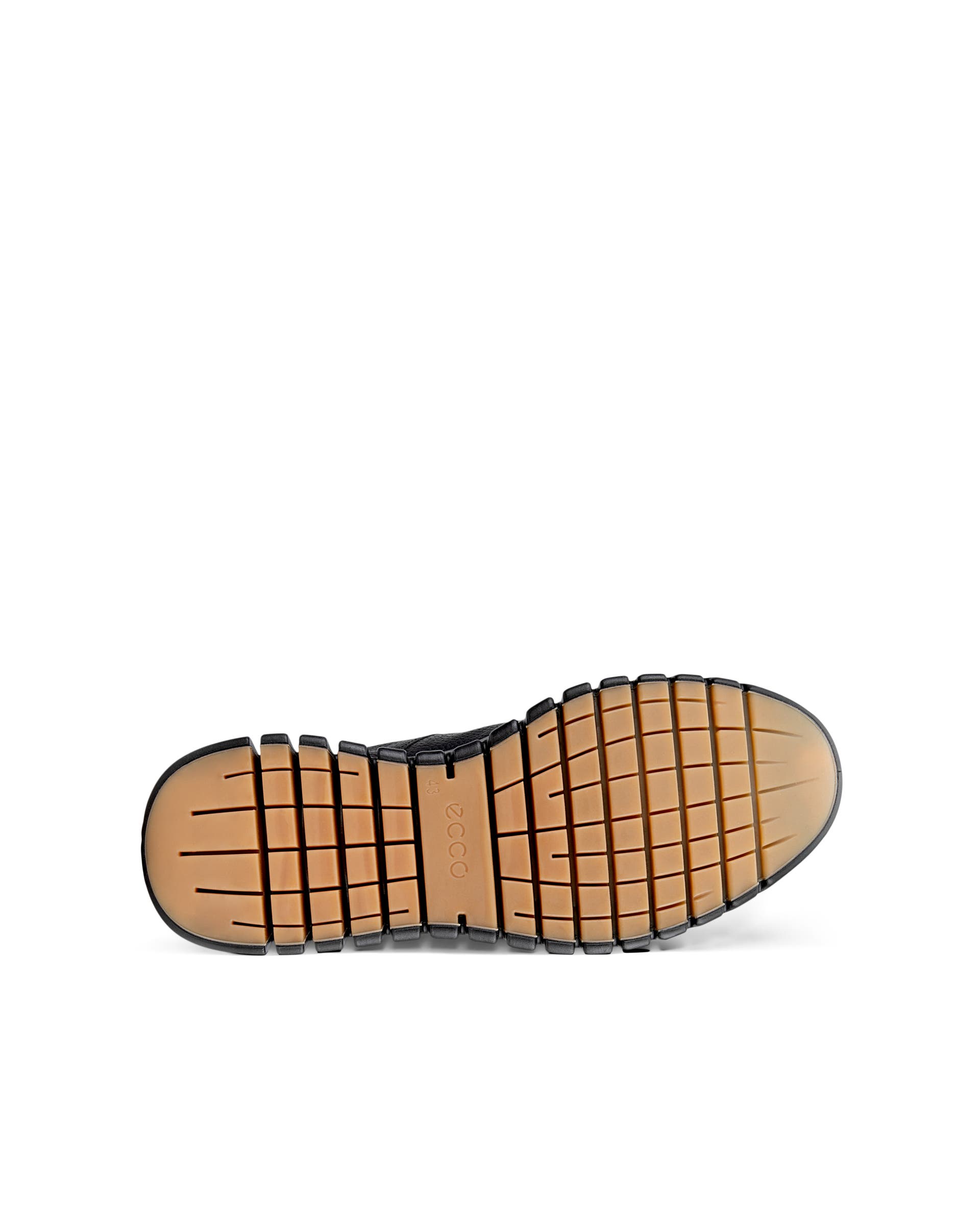 Men's ECCO® Gruuv Leather Gore-Tex Sneaker - Black - Sole