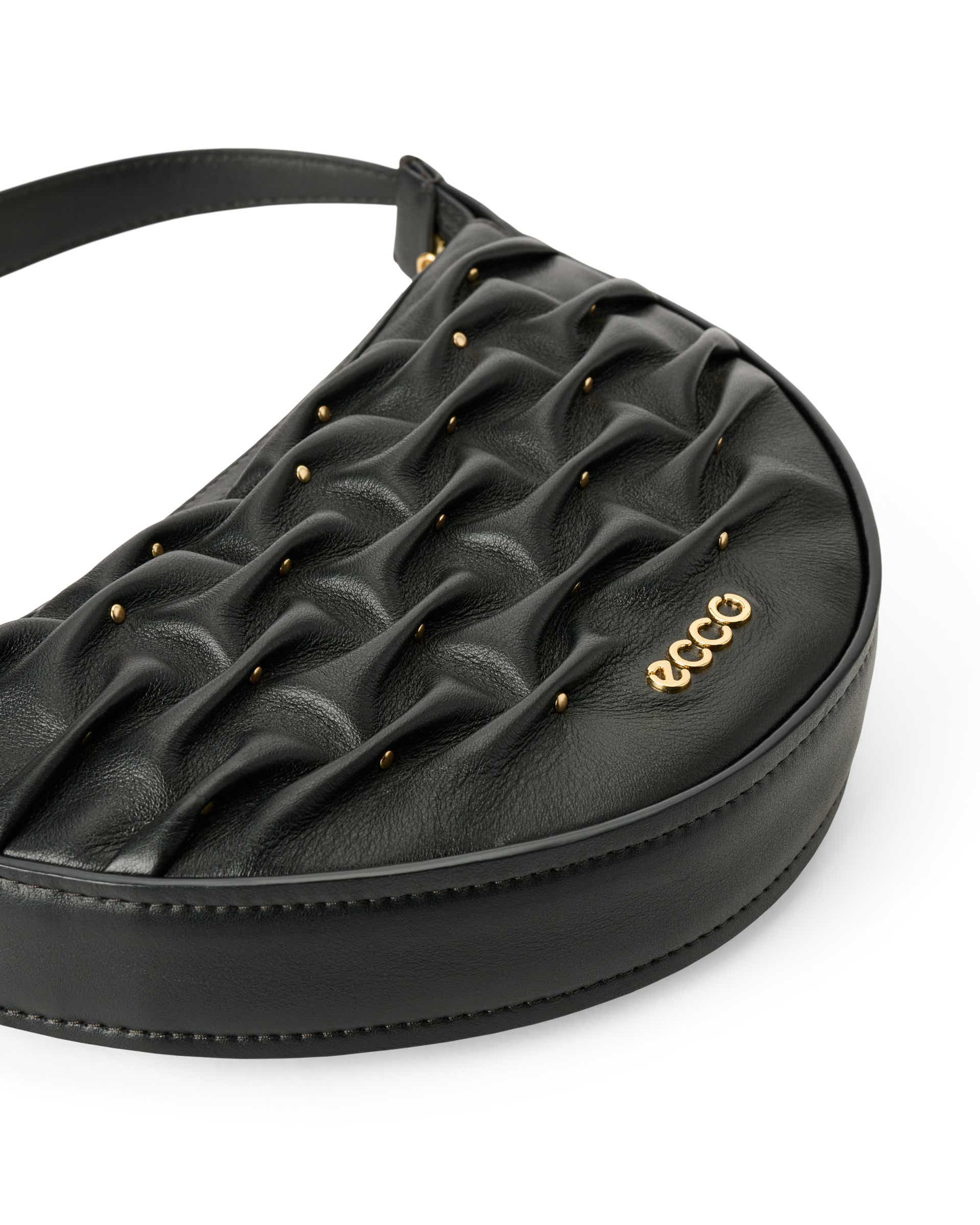 Mala hobo couro ECCO® Fortune Bag - Preto - Detail-2