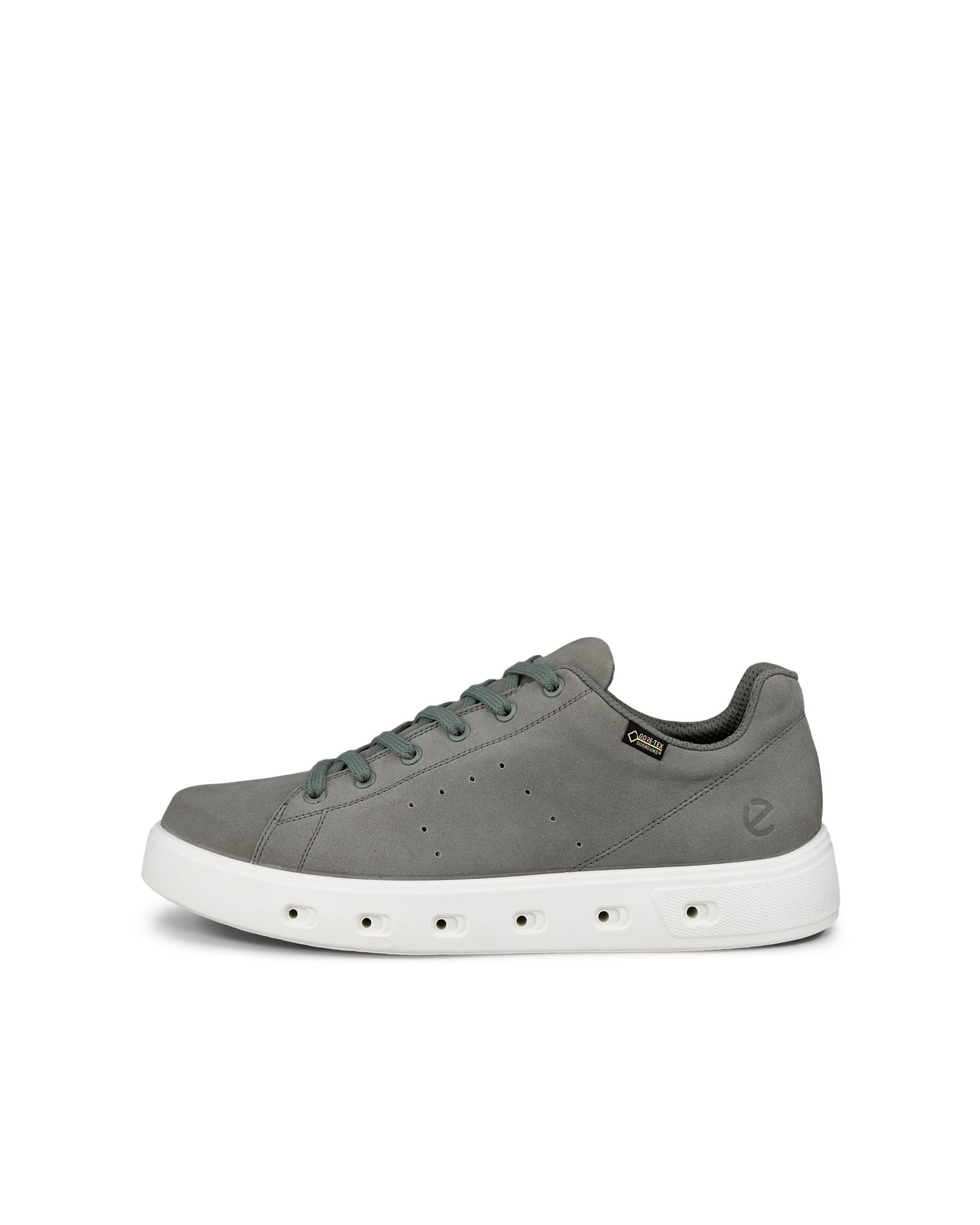 Men's ECCO® Street 720 Leather Gore-Tex Trainer - Grey - Outside