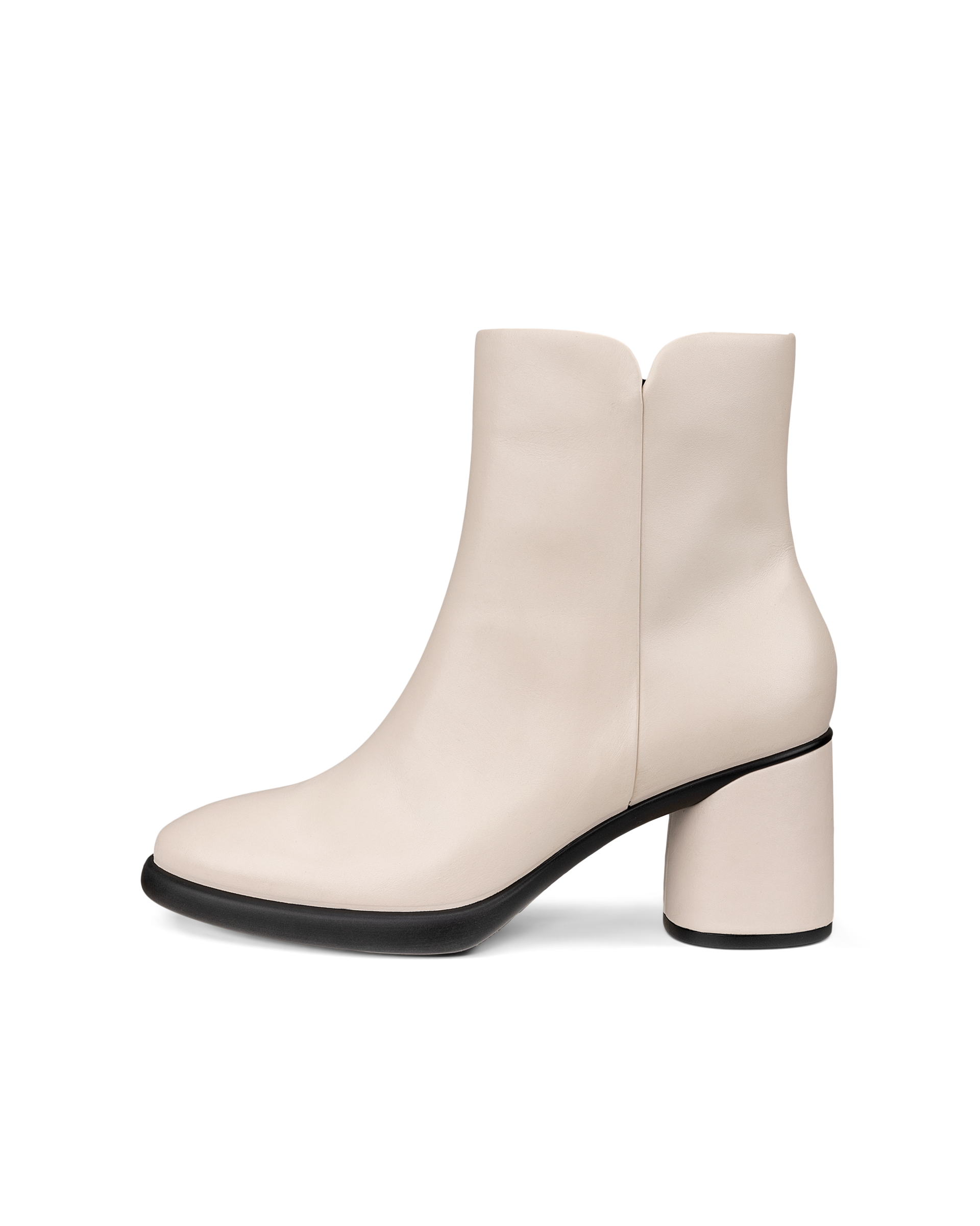 Women's ECCO® Sculpted Lx 55 Leather Mid-Cut Boot - Beige - Outside