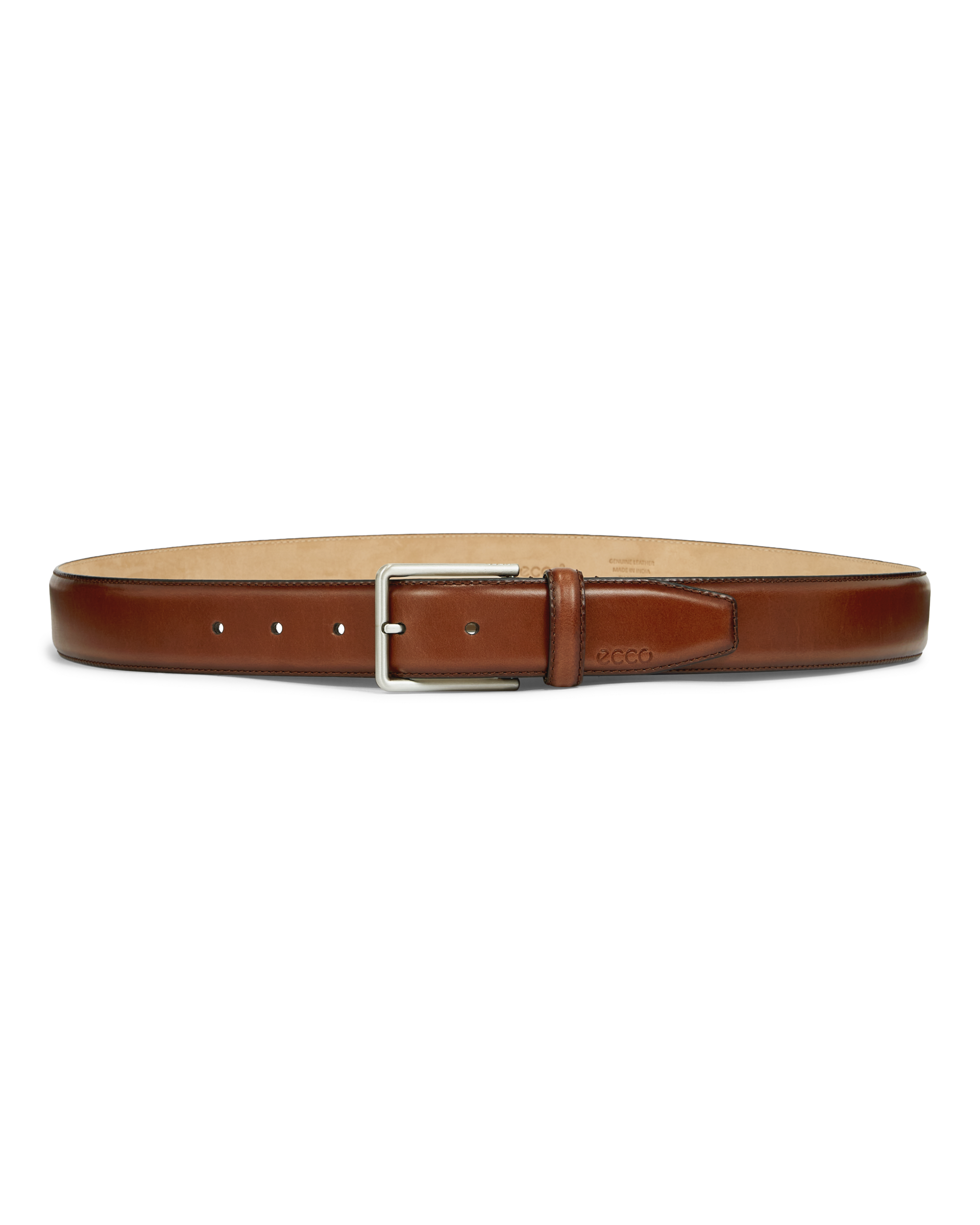 ECCO® Ceinture en cuir pour homme - Marron - Main