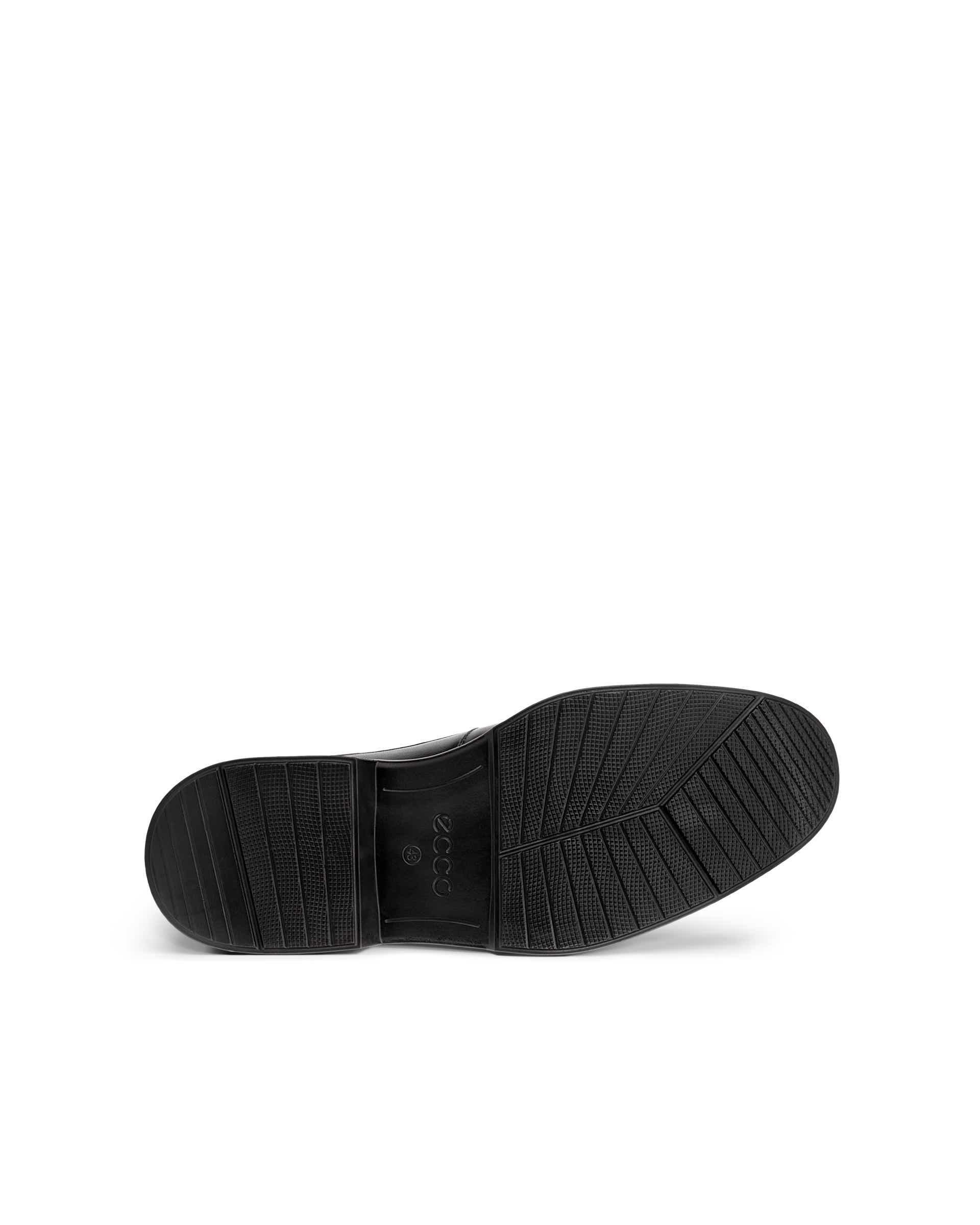 Zapatos de piel sin cordones ECCO® Lisbon para hombre - Negro - Sole