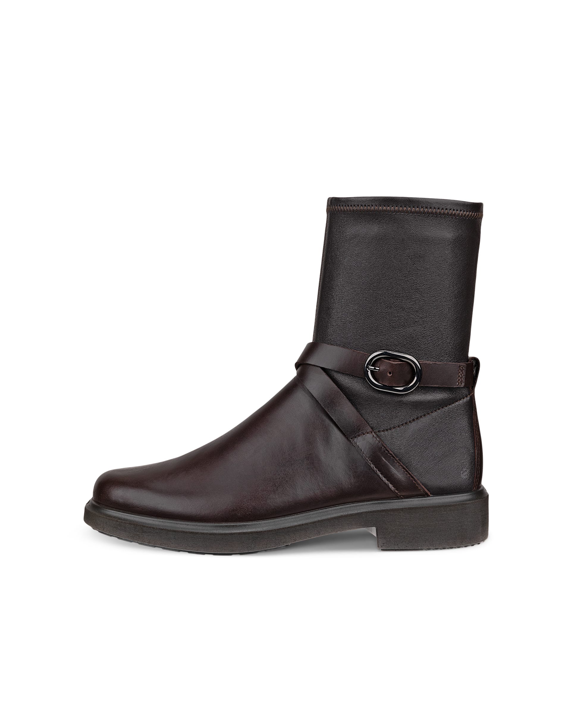 ECCO® METROPOLE AMSTERDAM bottes mi-hautes en cuir pour femme - Marron - Outside