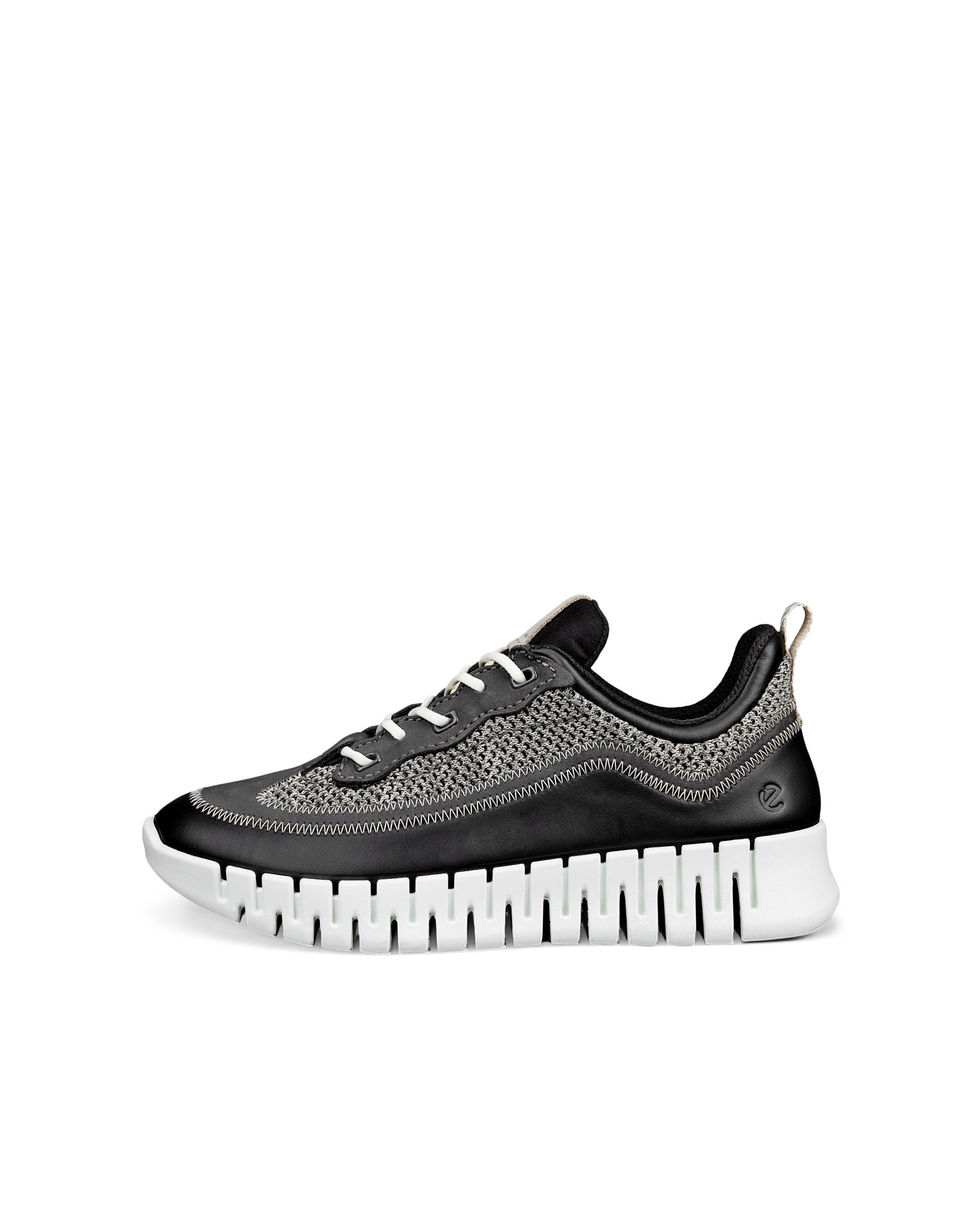 ECCO® GRUUV női bőr sneaker - Fekete - Outside