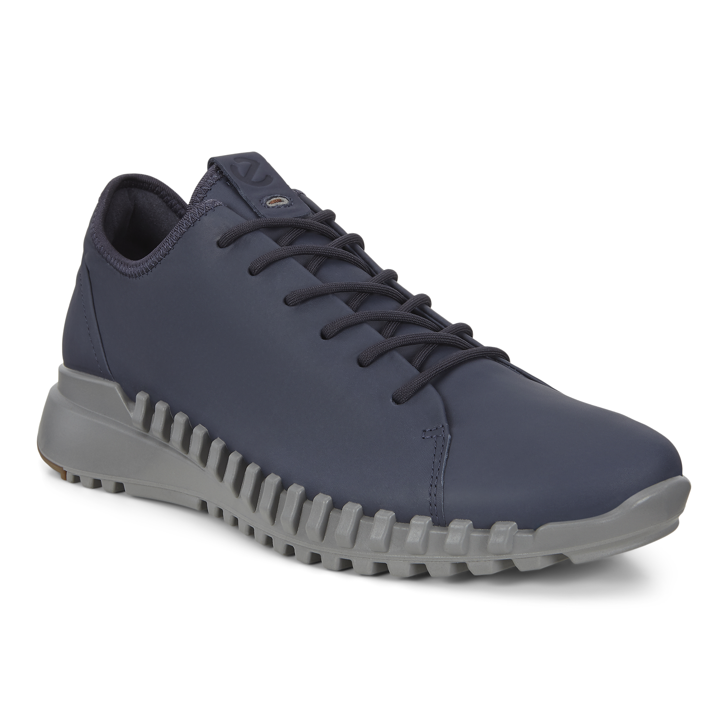 ECCO Zipflex Low メンズ レザースニーカー | ブルー