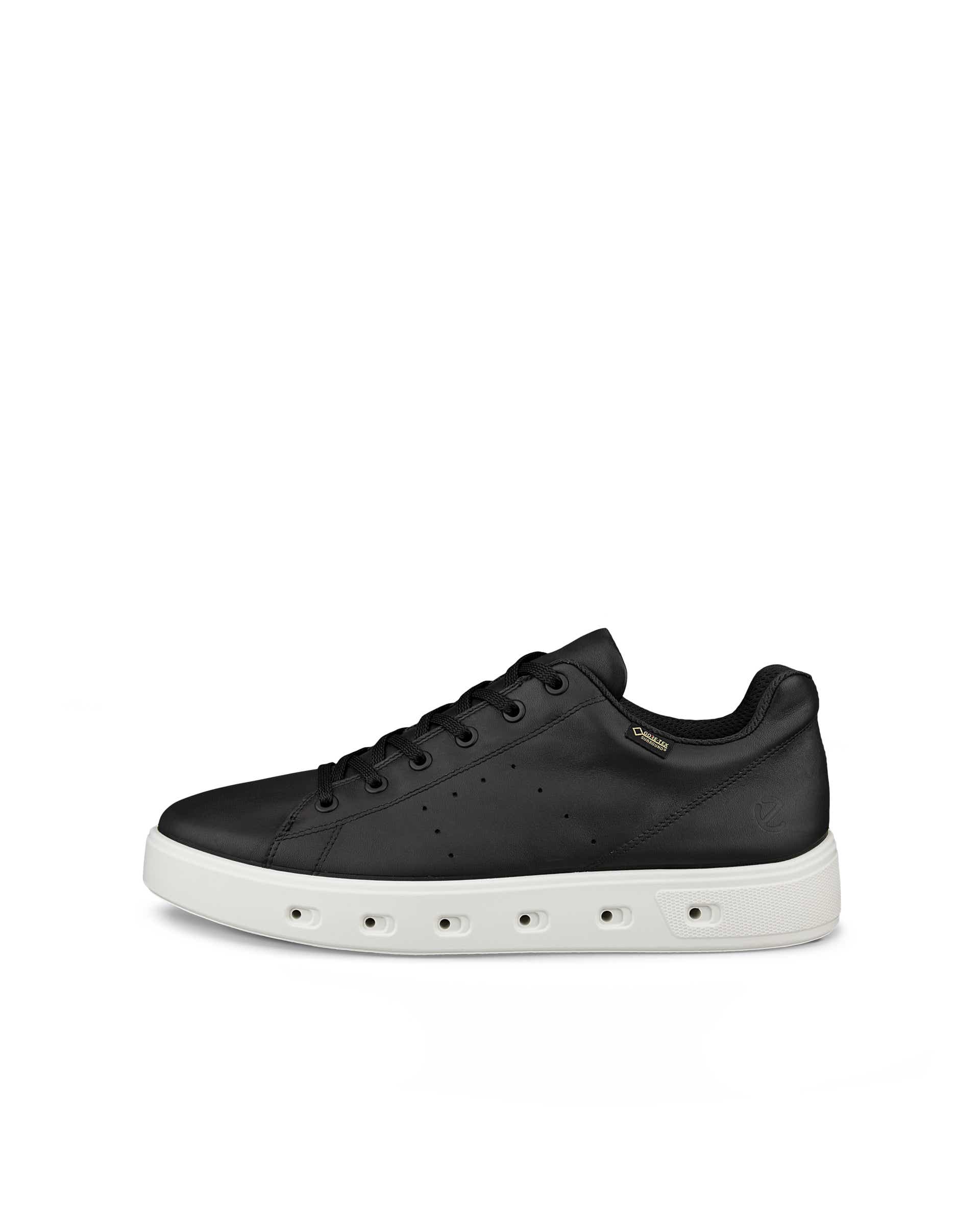 Men's ECCO® Street 720 Leather Gore-Tex Trainer - Black - Outside