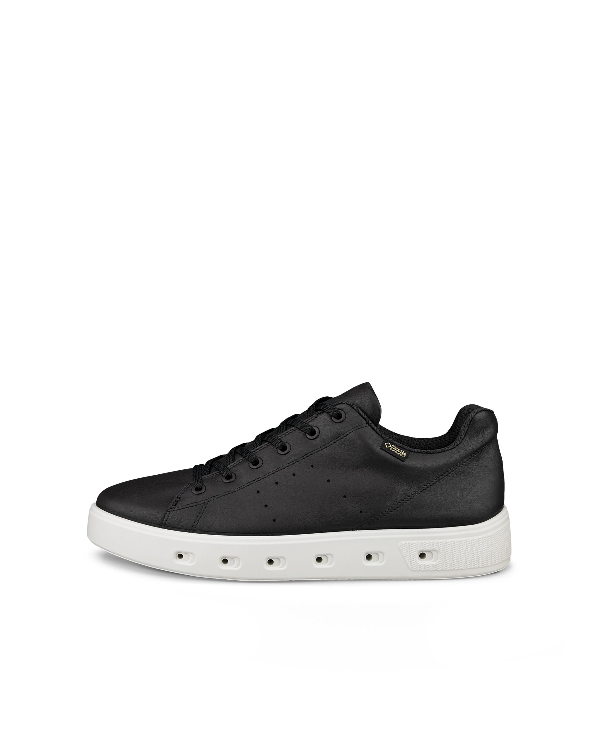 Men's ECCO® Street 720 Leather Gore-Tex Trainer - Black - Outside