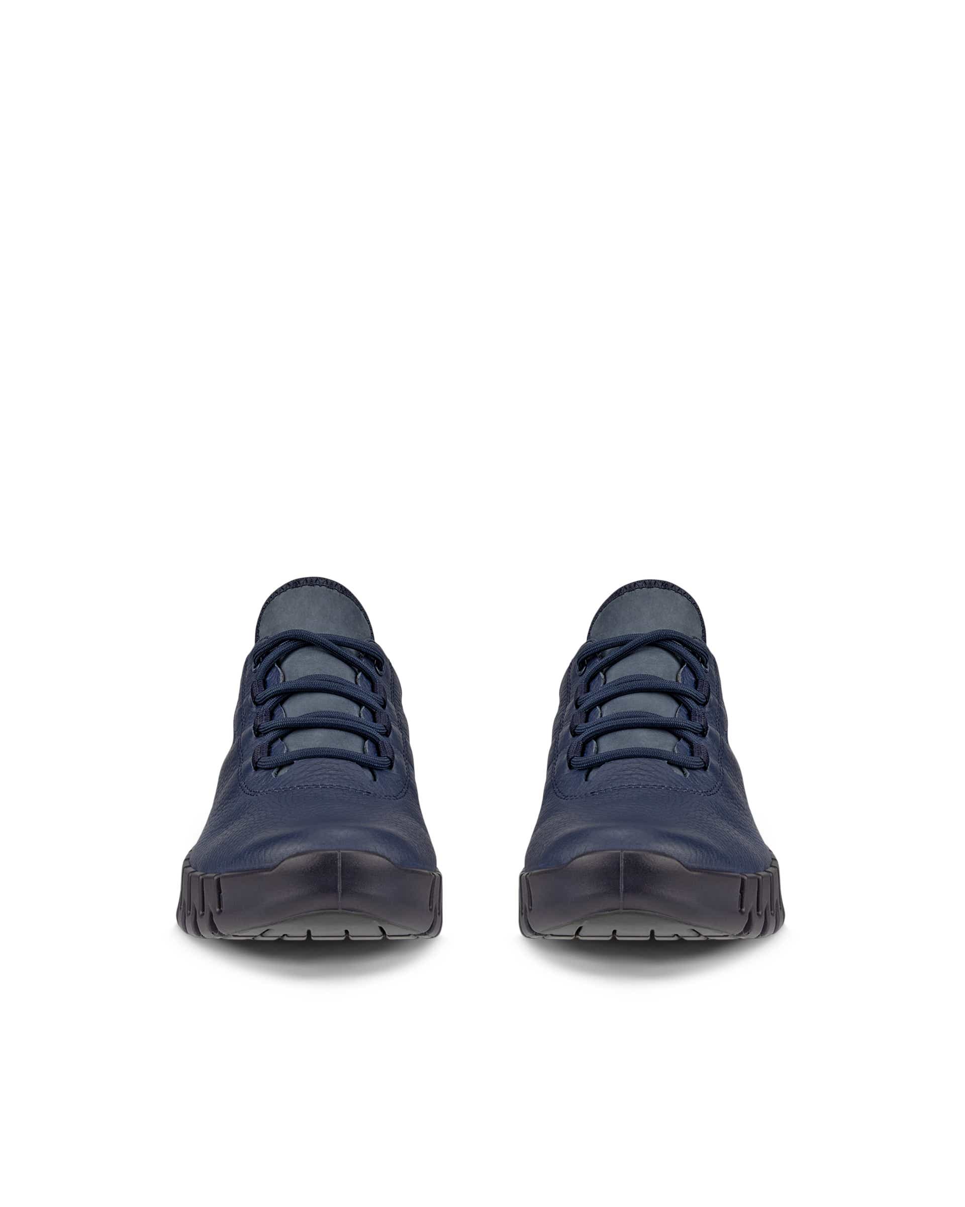 ECCO Gruuv WOMEN ウィメンズ レザーGore-Texスニーカー - ブルー - Front pair