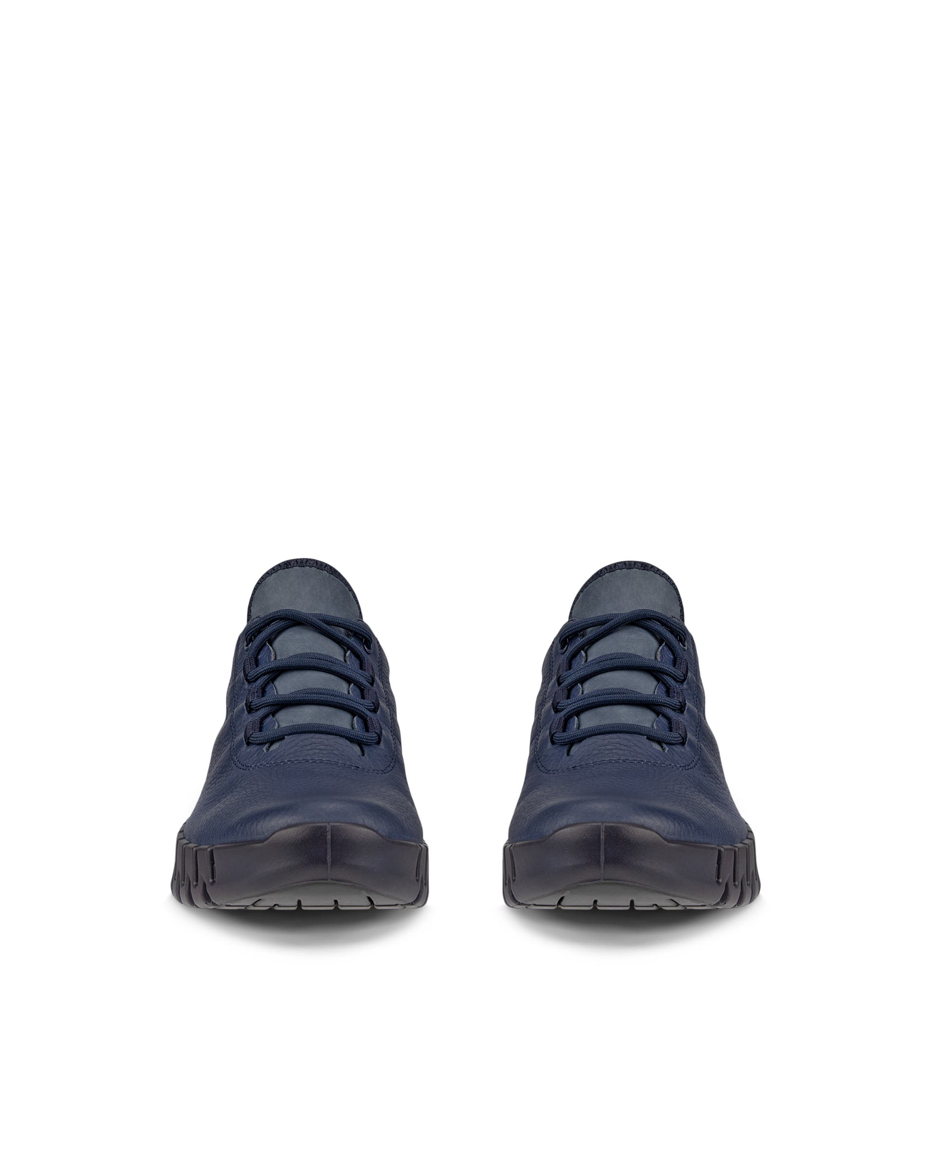 ECCO Gruuv WOMEN ウィメンズ レザーGore-Texスニーカー - ブルー - Front pair