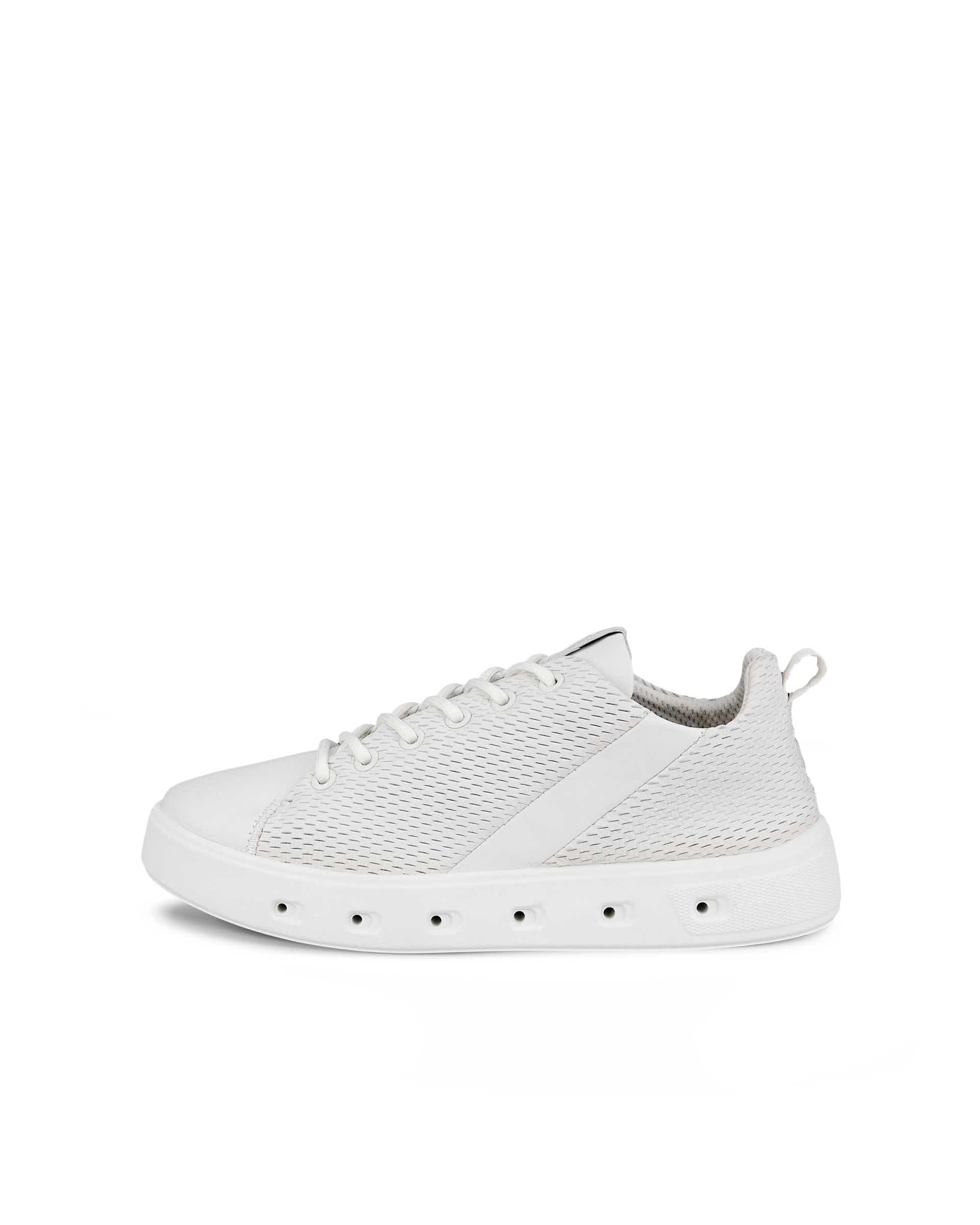 Women's ECCO® Street 720 Leather Gore-Tex Trainer - White - Outside