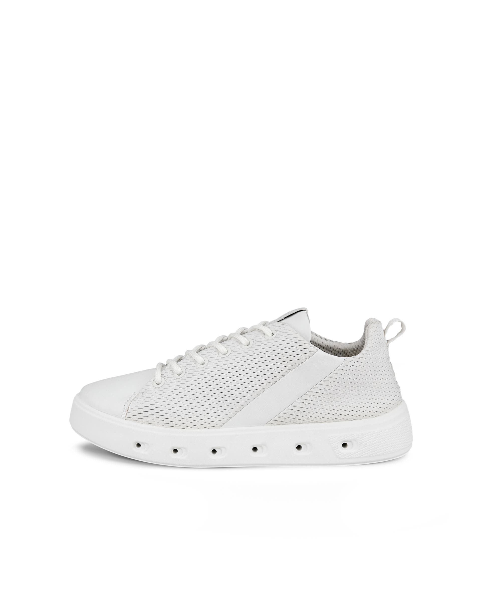Women's ECCO® Street 720 Leather Gore-Tex Trainer - White - Outside