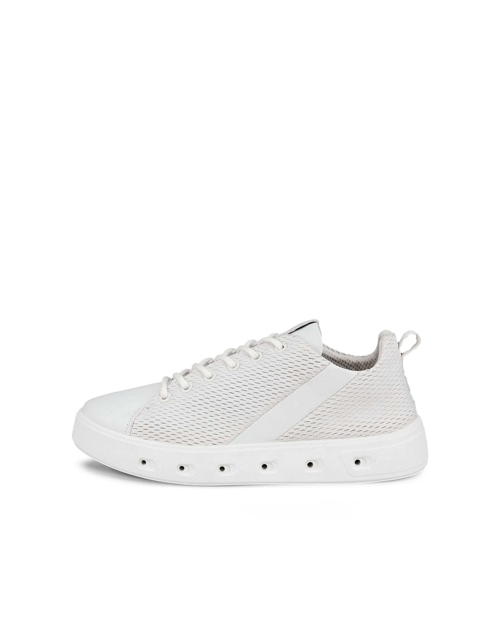 Women's ECCO® Street 720 Leather Gore-Tex Trainer - White - Outside