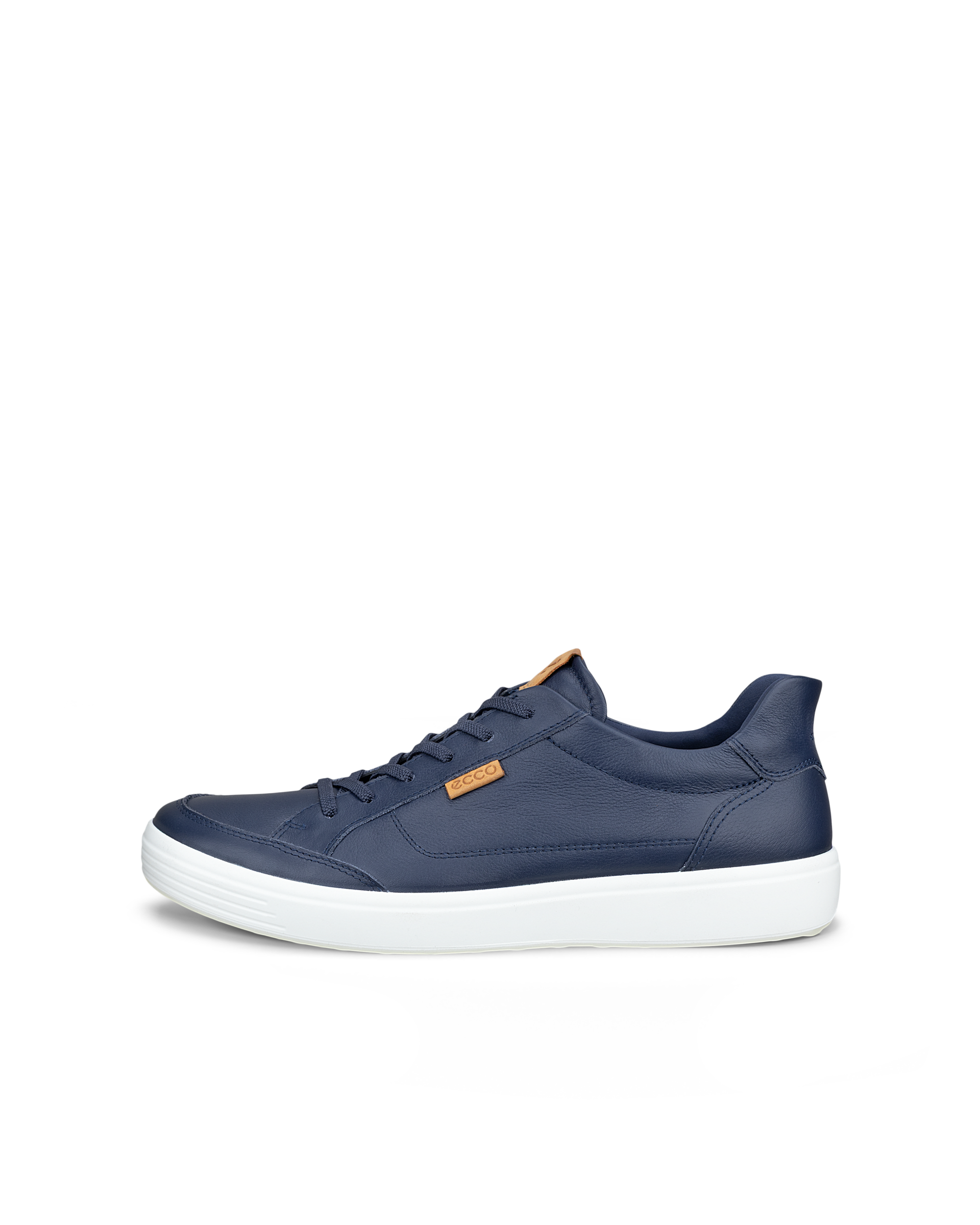 ECCO SOFT 7 - Men's Leather Trainer - Blue - 42