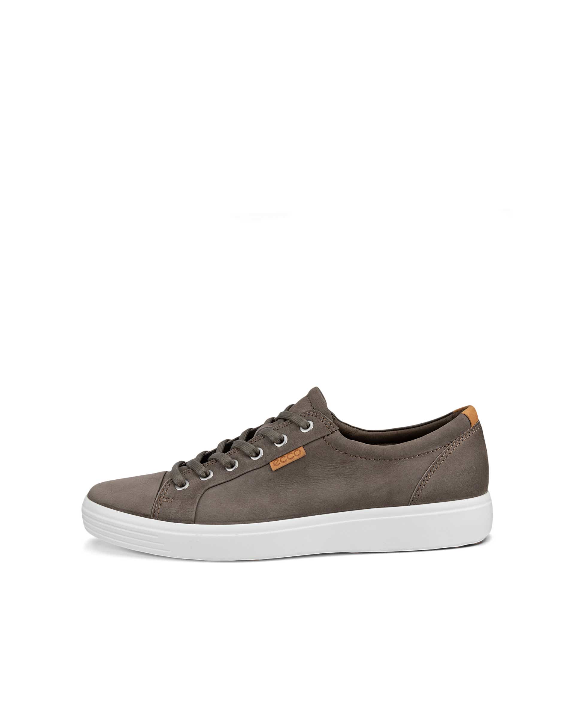 Men's ECCO® Soft Nubuck Sneaker Grey - Main Image