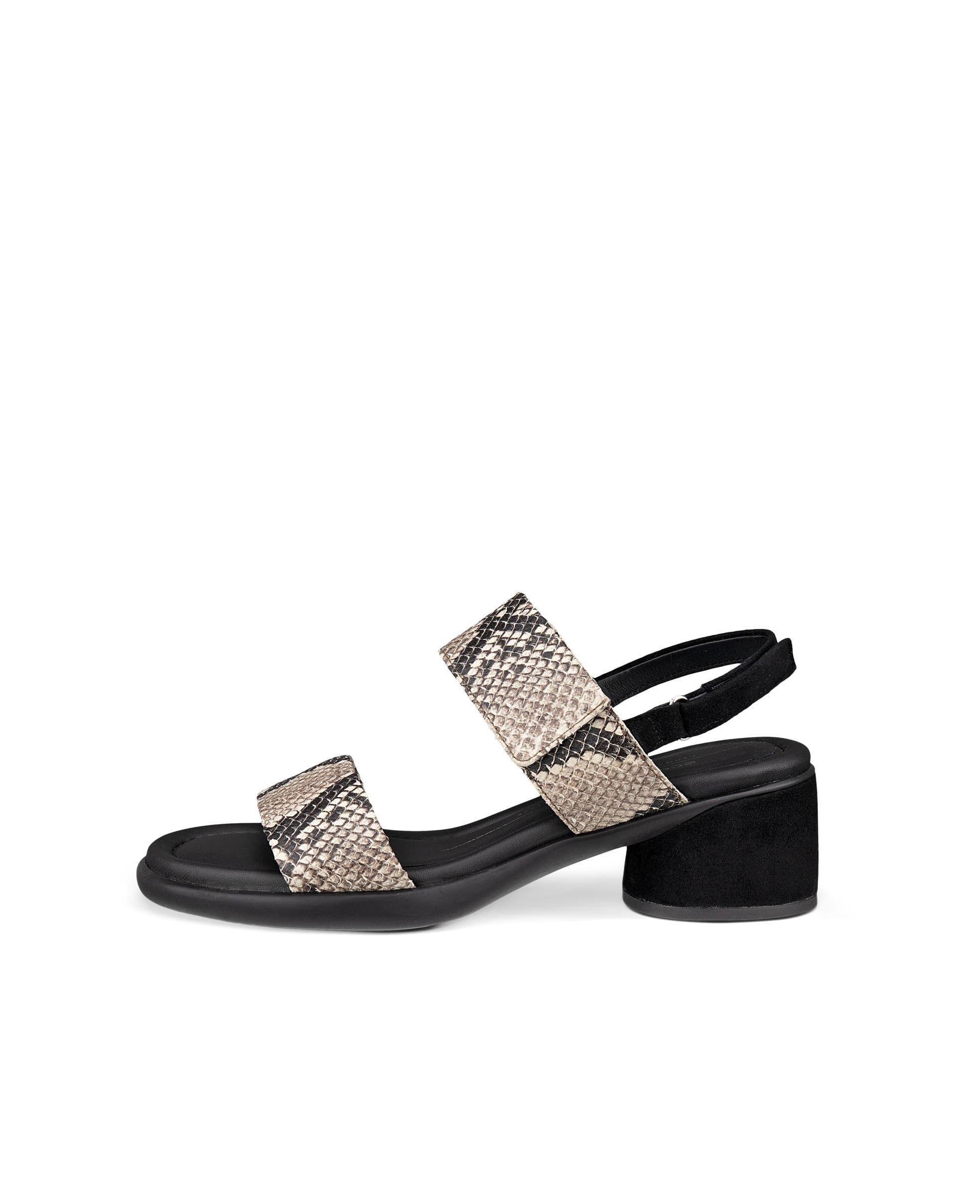 Dámské kožené sandály na podpatku ECCO® Sculpted Sandal LX 35 - Béžová - Outside
