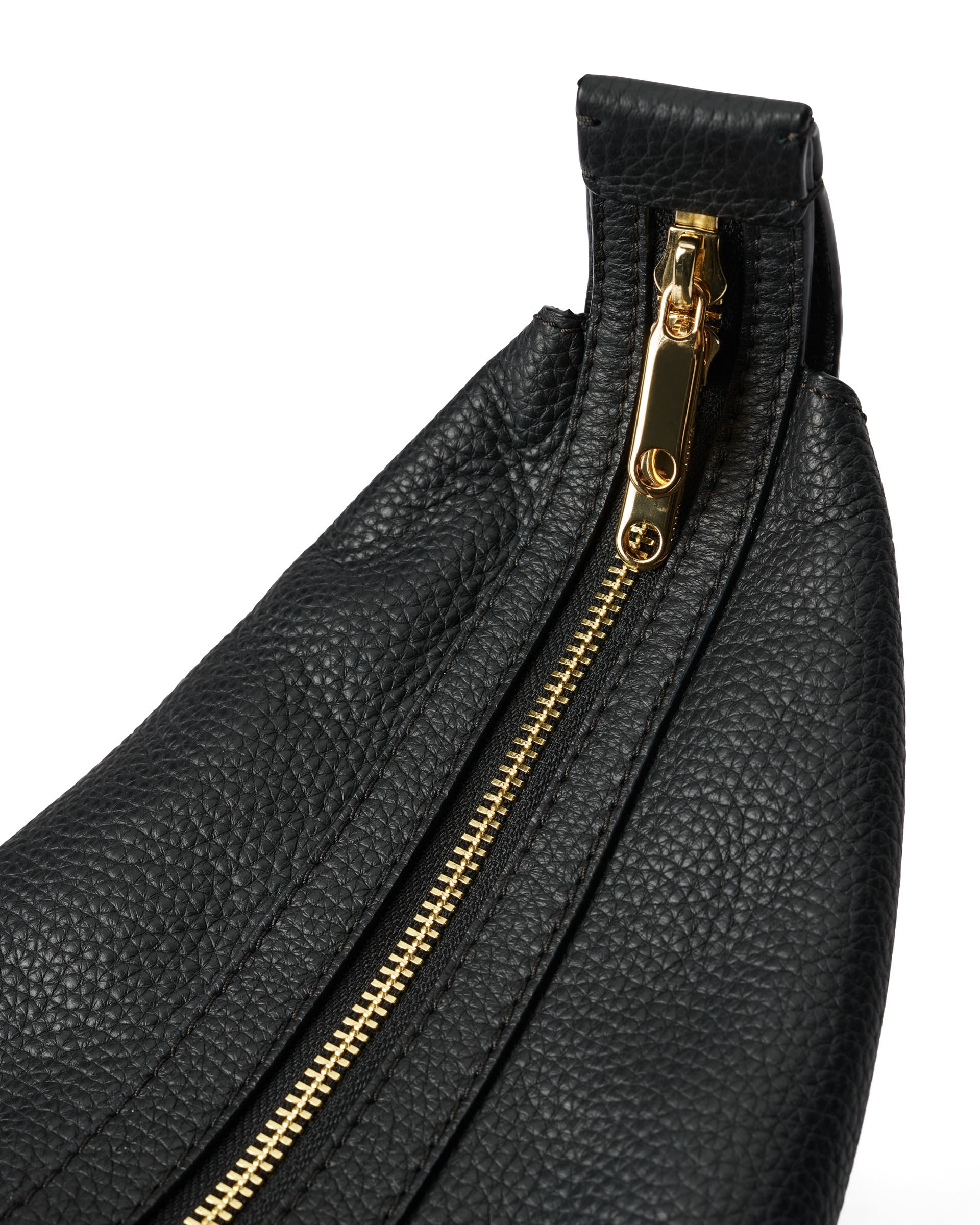 Kožená kabelka přes rameno ECCO® Fortune - Černá - Detail-1