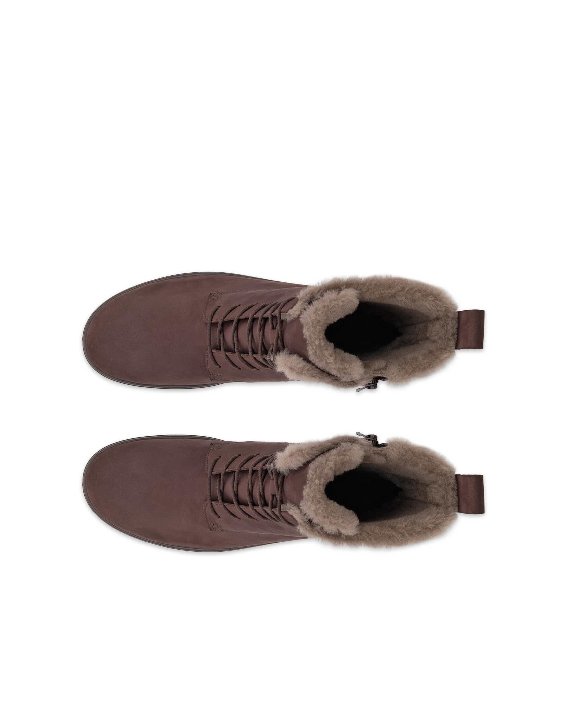 ECCO® SOFT 7 dames halfhoge laars van nubuck - Bruin - Top left pair