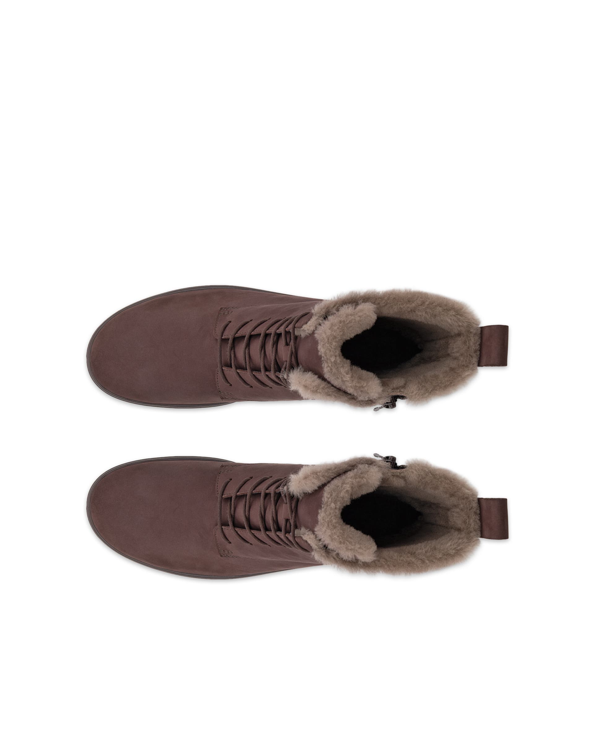 ECCO® SOFT 7 dames halfhoge laars van nubuck - Bruin - Top left pair