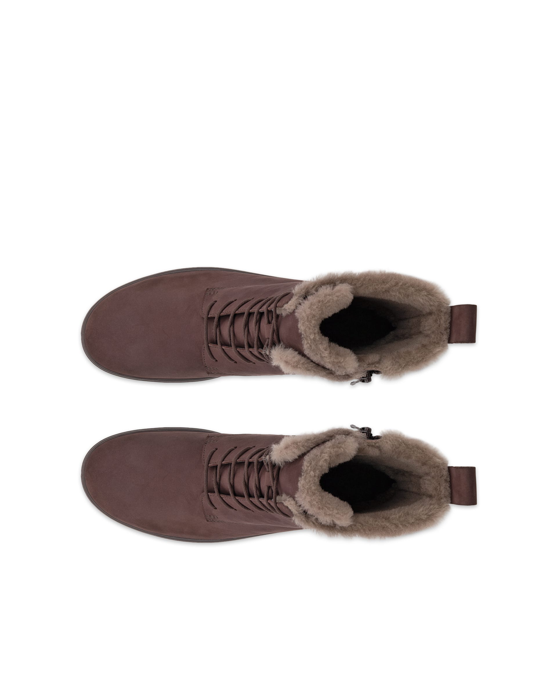 ECCO® SOFT 7 dames halfhoge laars van nubuck - Bruin - Top left pair