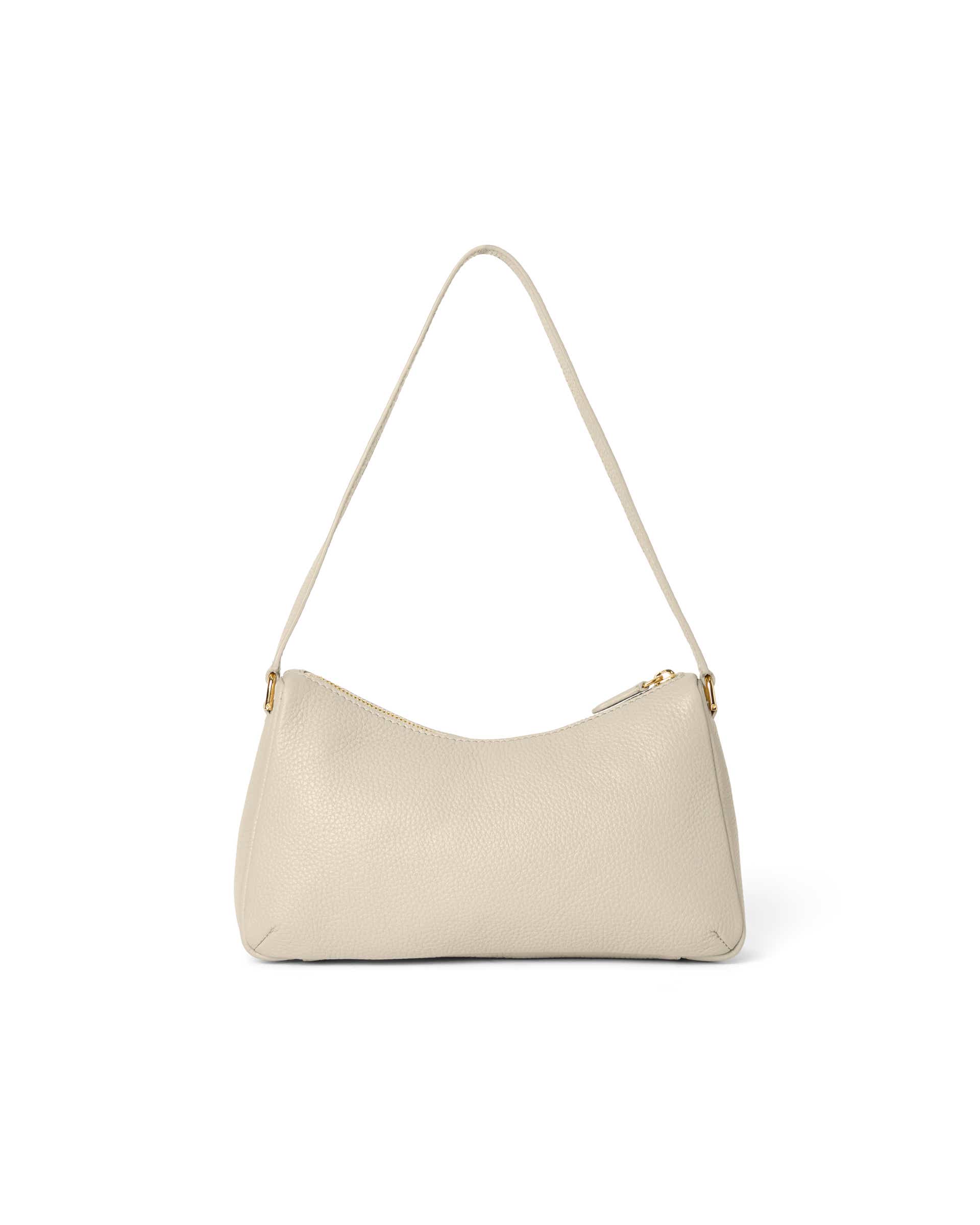ECCO® Essential skuldertaske i læder - Beige - Back