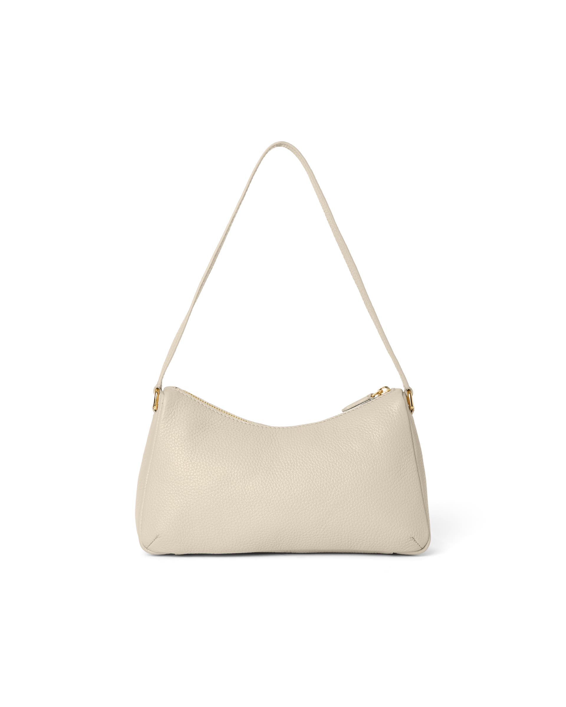 ECCO® Essential skuldertaske i læder - Beige - Back