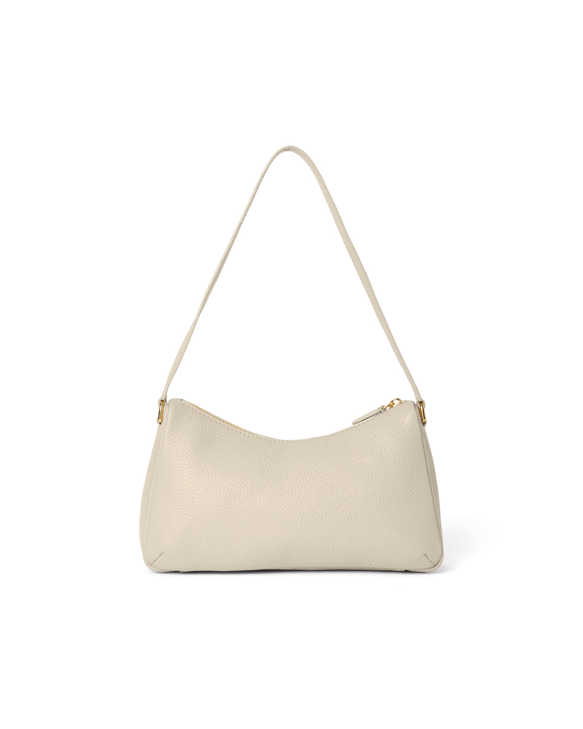 ECCO® Essential skuldertaske i læder - Beige - Back