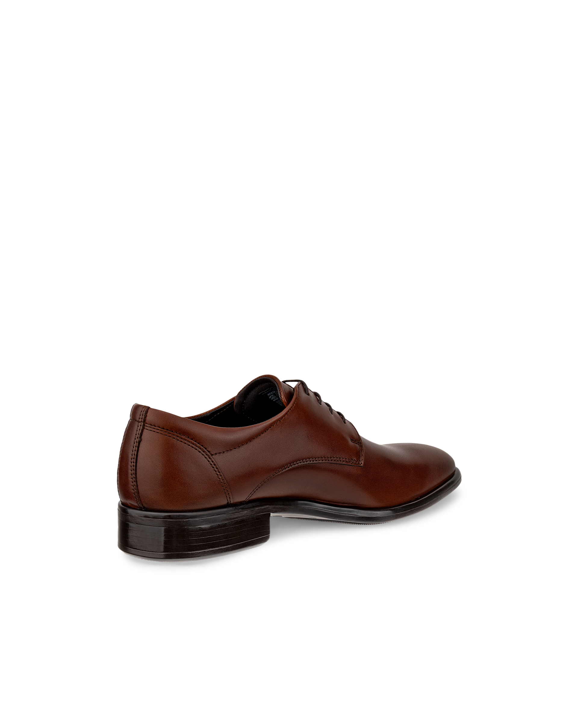 Men's ECCO® Citytray Leather Derby Shoe - Brown - Back