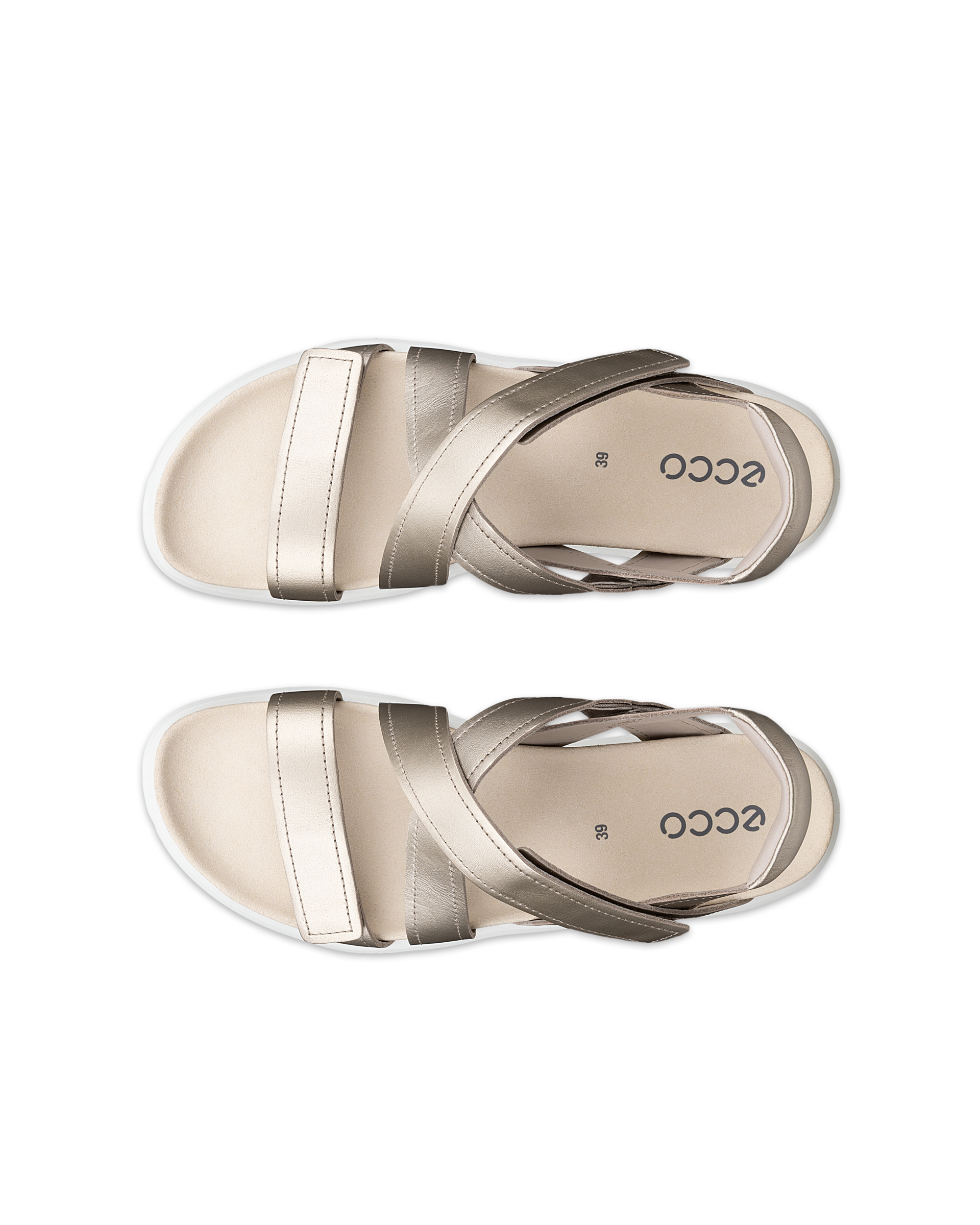 ECCO Soft Sandal — Gold
