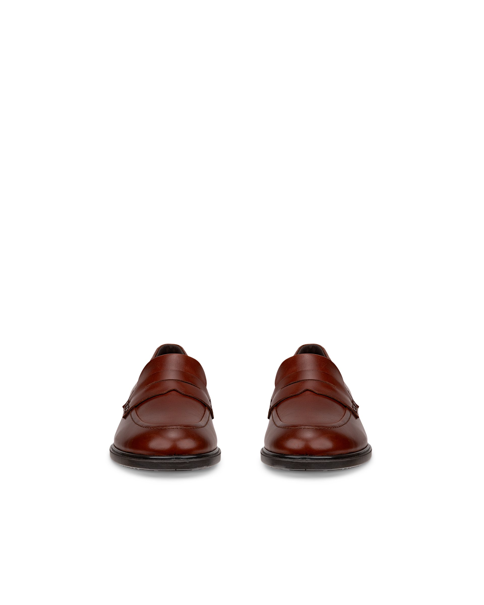 ECCO Dress Classic 15 ウィメンズ レザーローファー - ブラウン - Front pair