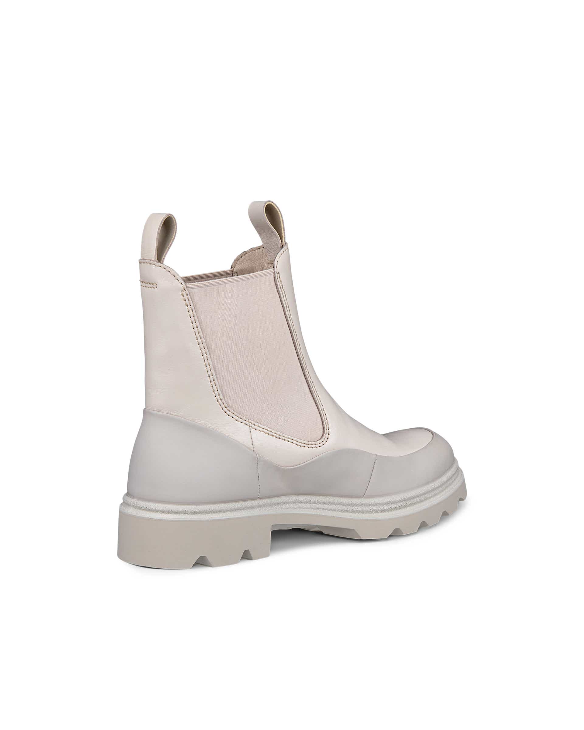 ECCO Grainer Women ウィメンズ レザーチェルシーブーツ - ベージュ - Back