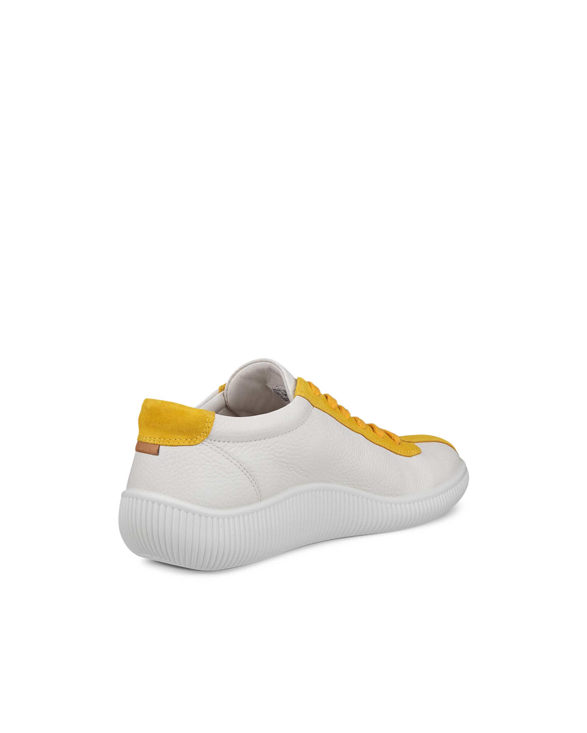 ECCO Soft Zero メンズ レザースニーカー - イエロー - Back