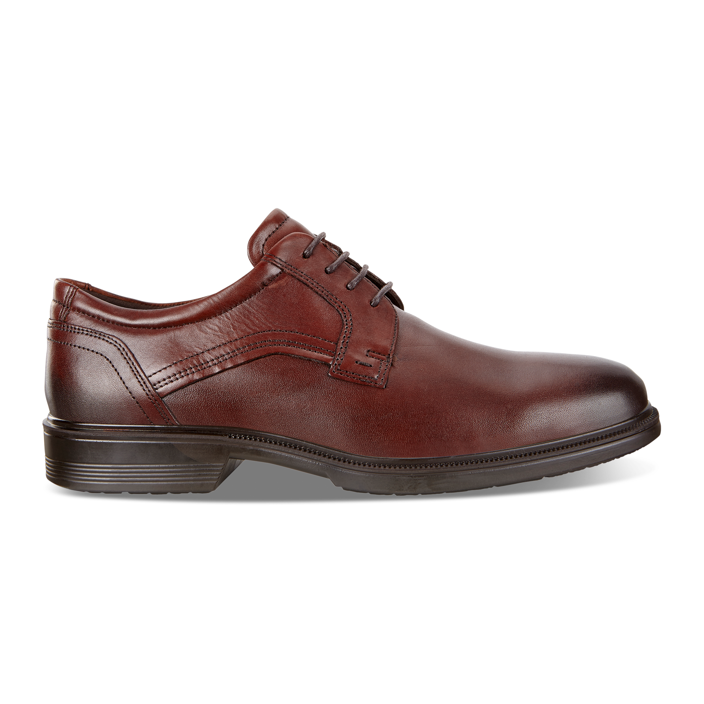 Ecco Melbourne Shoes Mens Size 9.5‎ Brown Leather Derby Plain toe Dress Comfort Men main image 3