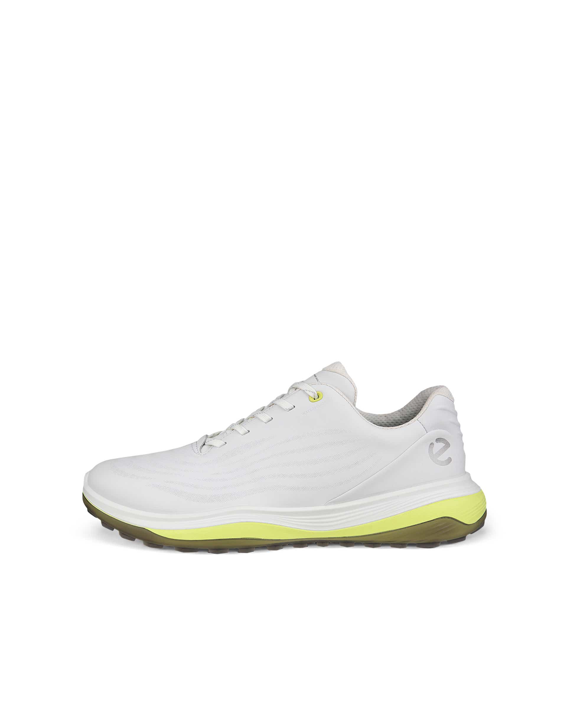 ECCO LT1 GOLF LACE Men メンズ レザーウォータープルーフゴルフシューズ - ホワイト - Outside